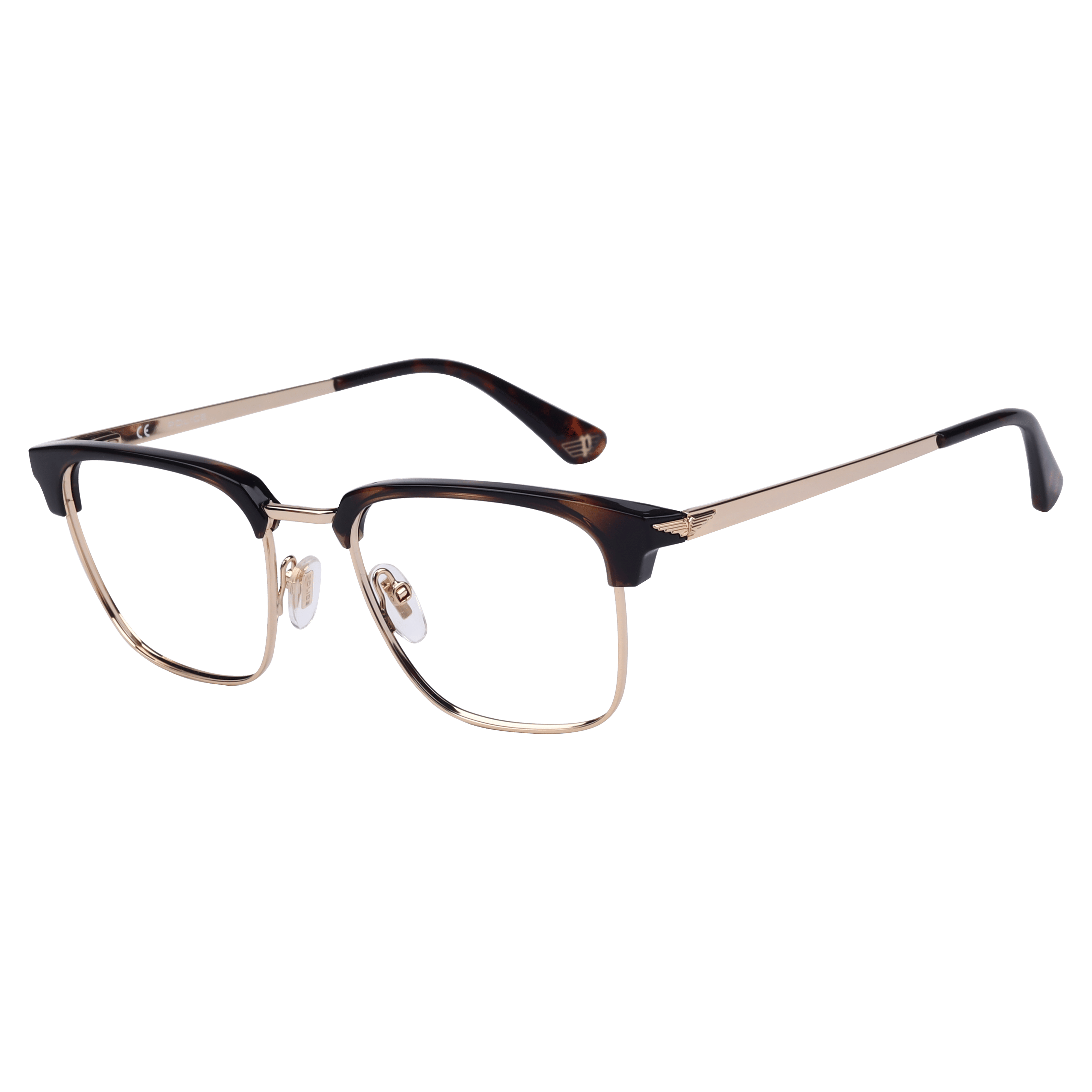 Police VPLL64K Frame Gold Male Full Metal Frame — Gold frame — alternate view