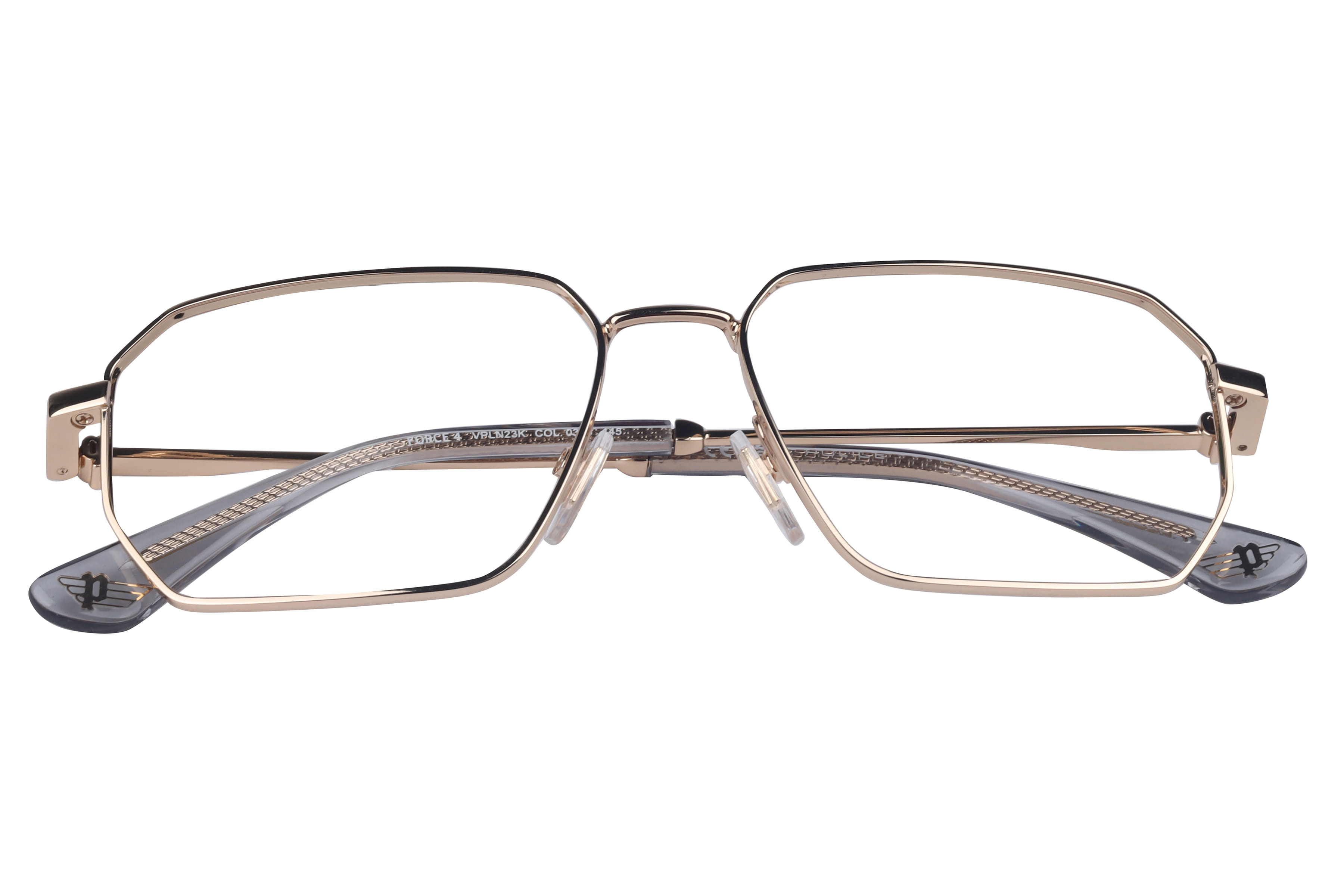 Police VPLN23K Frame Gold Male Full Metal Frame — Gold frame — view 4