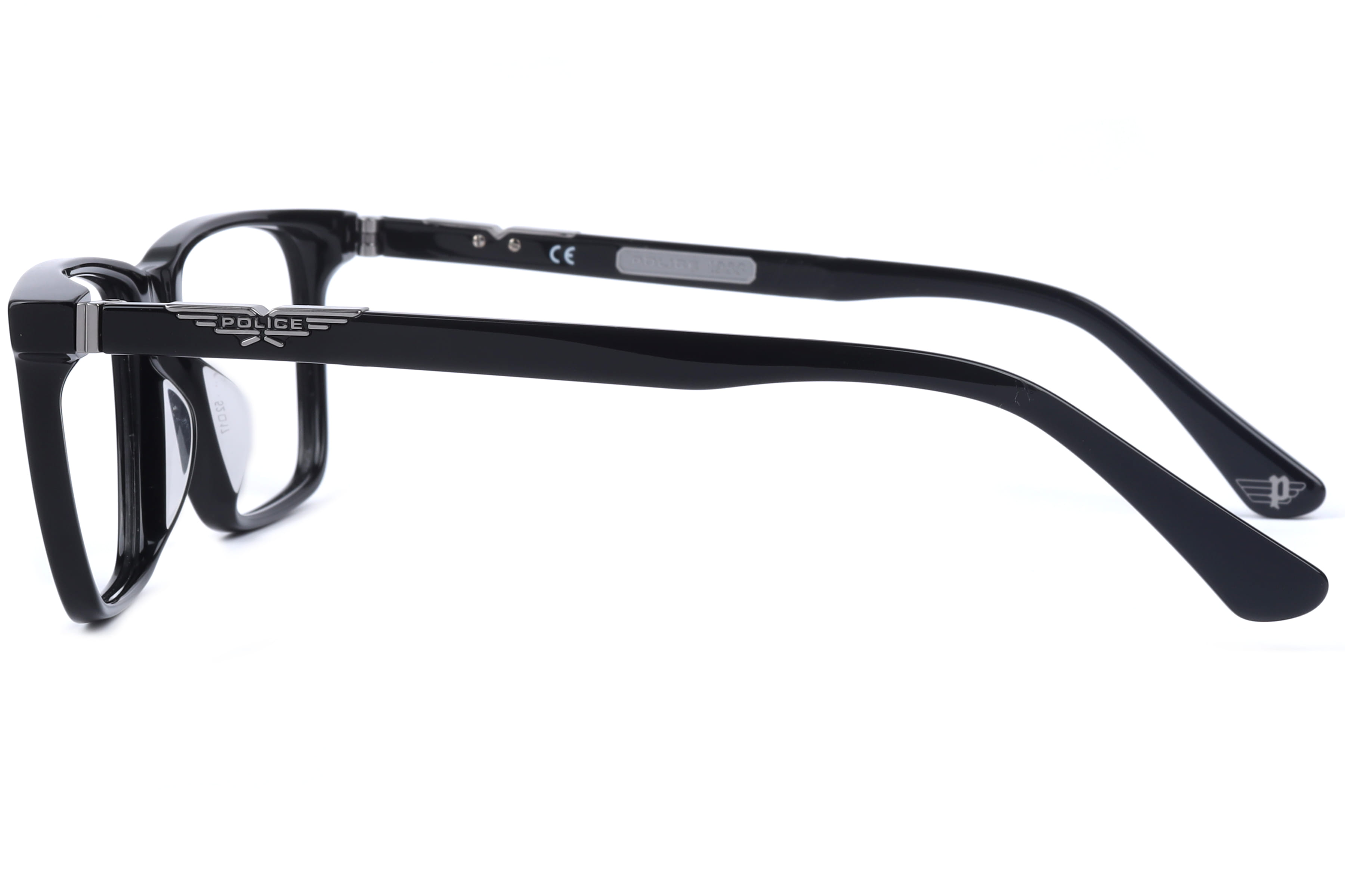 Police VPLL71K Frame Black Male Full Shell Frame — Black frame — view 2