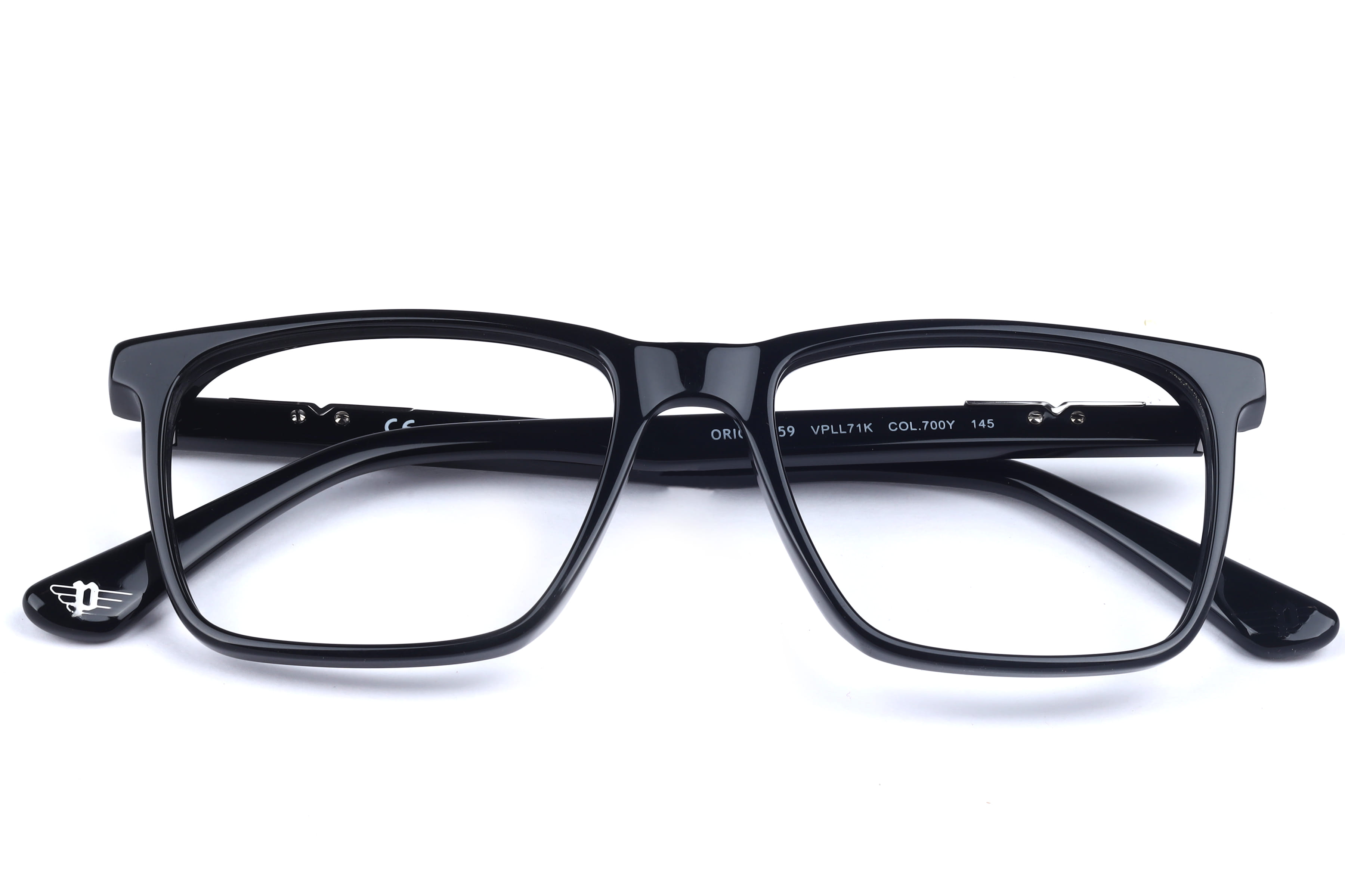 Police VPLL71K Frame Black Male Full Shell Frame — Black frame — view 3