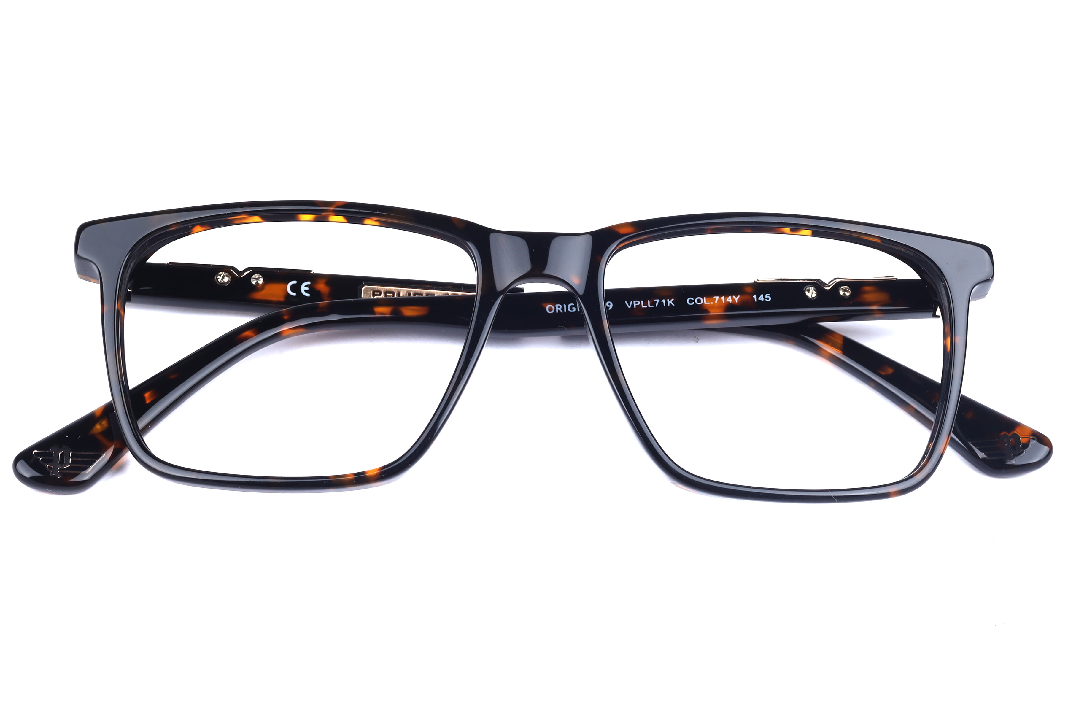 Police VPLL71K Frame Havana Male Full Shell Frame — Havana frame — view 3