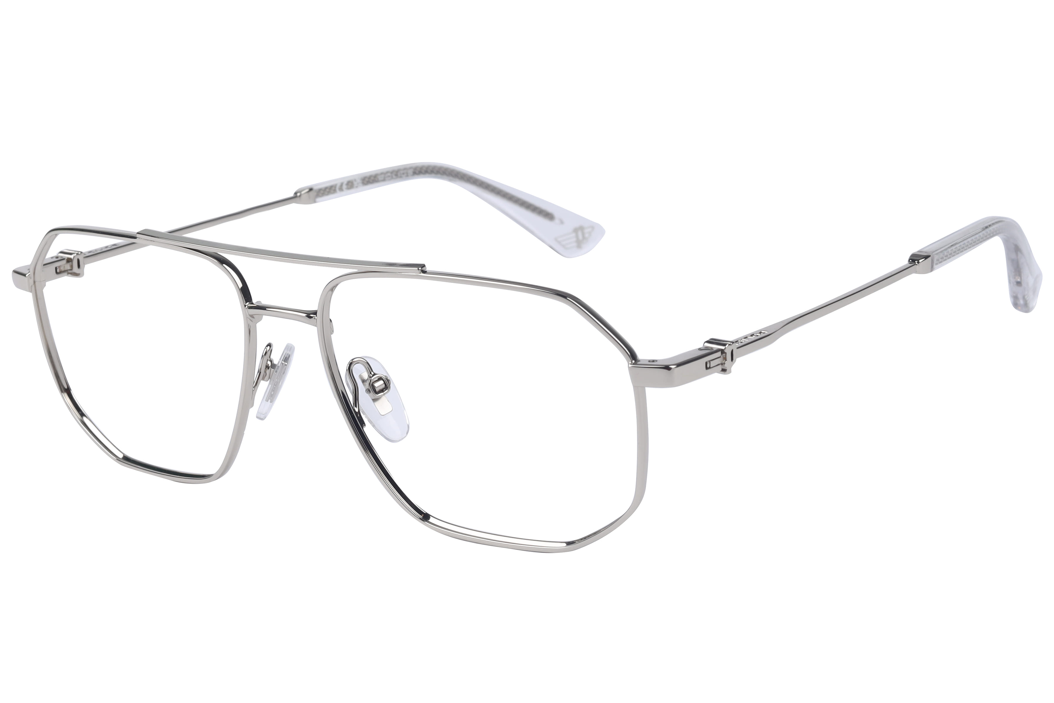 Police VPLN22K Frame Silver Male Full Metal Frame — Silver frame — view 1