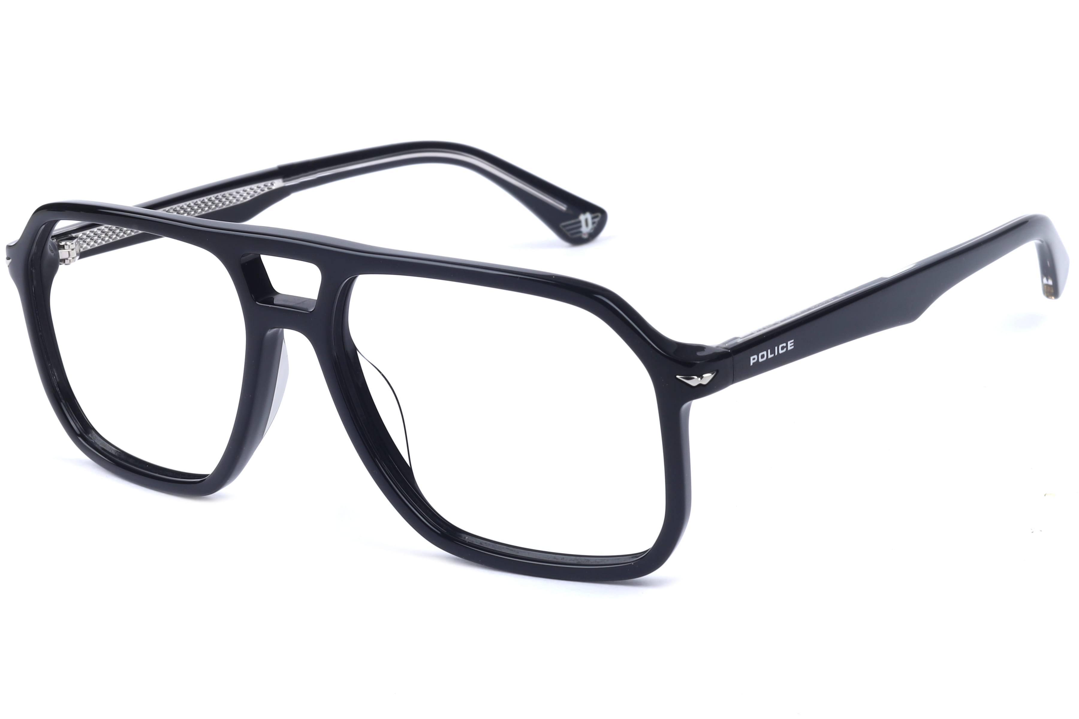 Police VPLN21K Frame Black Male Full Shell Frame — Black frame — view 1