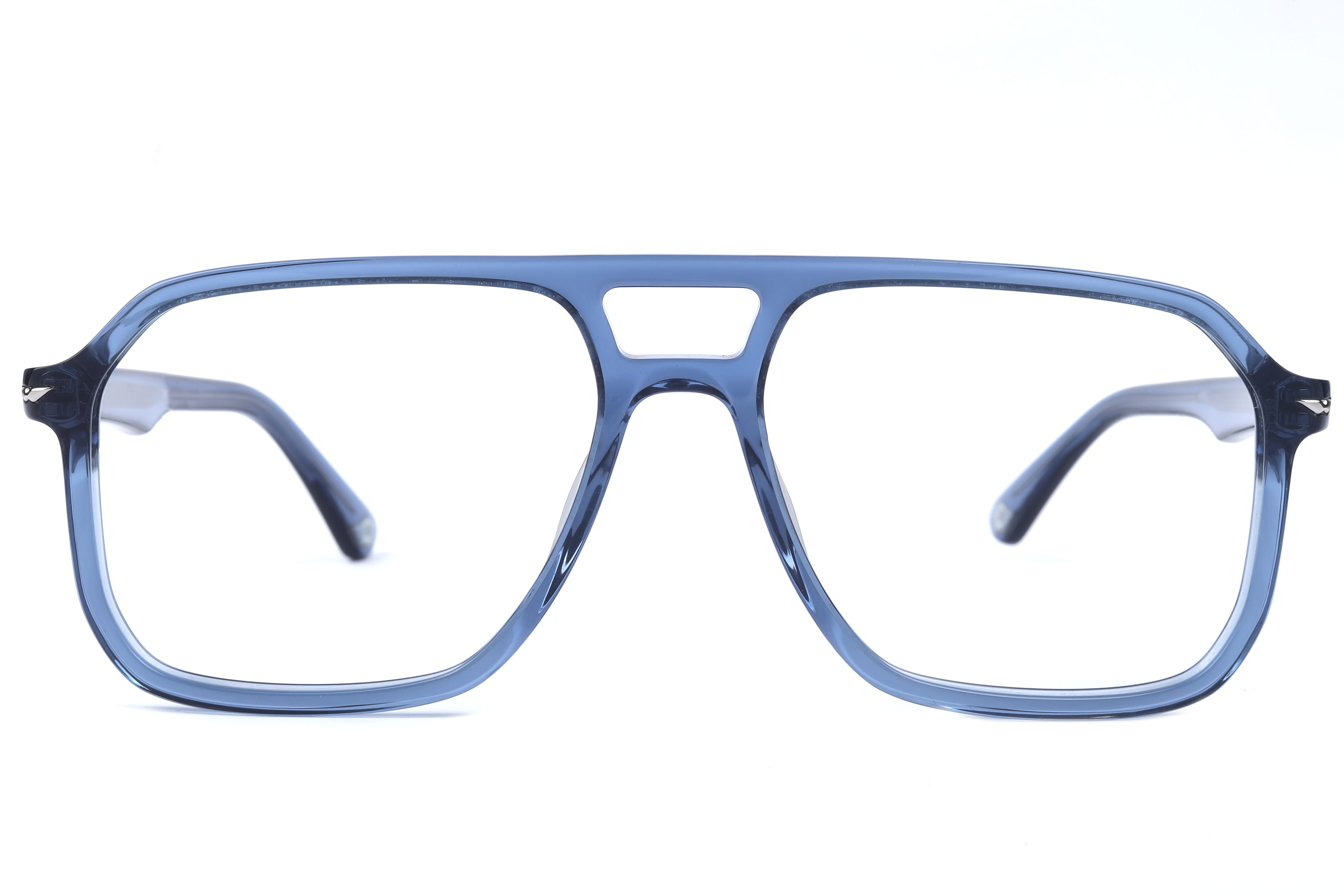 Police VPLN21K Frame Transparent Blue Male Full Shell — Transparent Blue frame