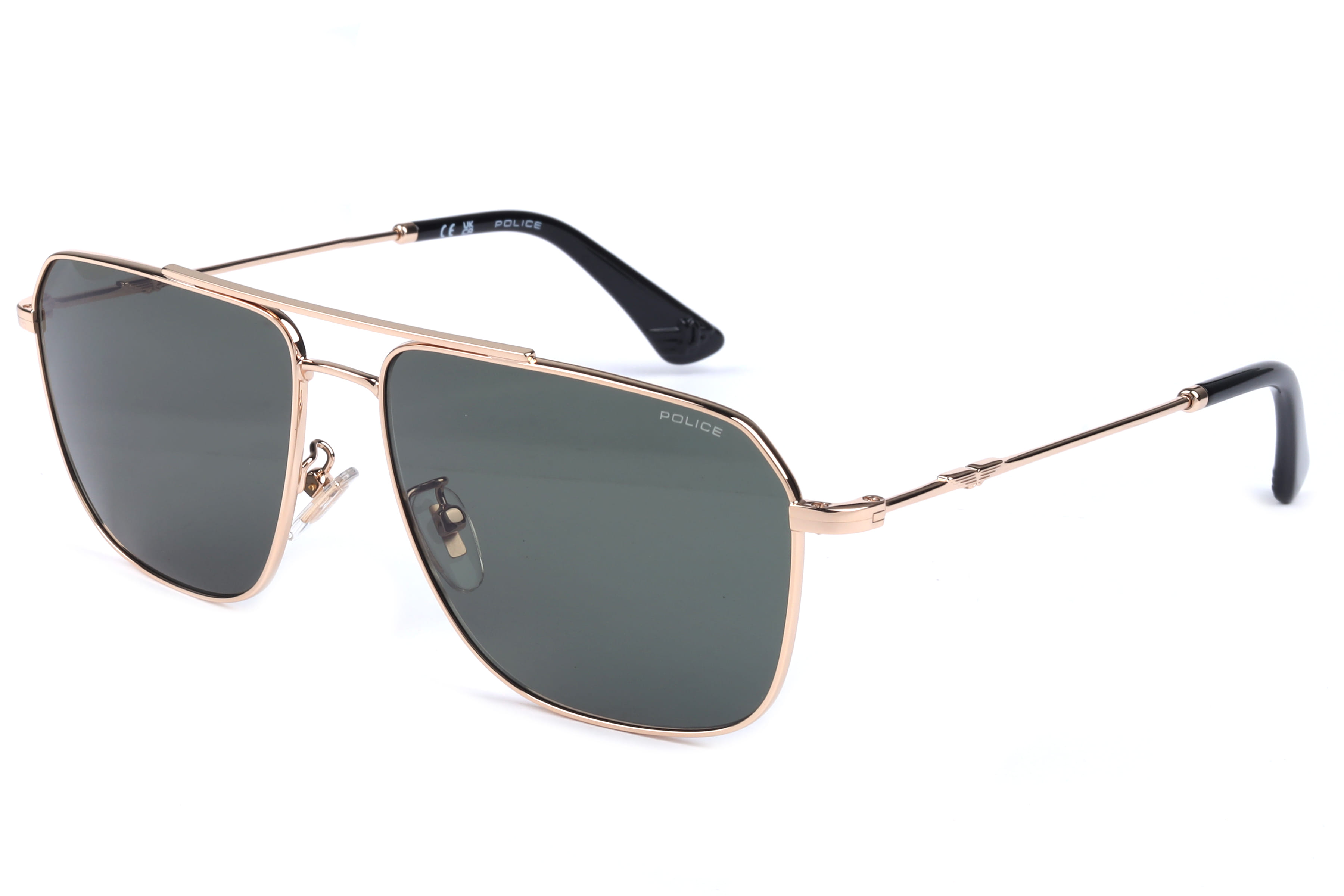 Police SPLN32K Sunglass Gold Male Full Metal Sunglass — Gold frame — view 1