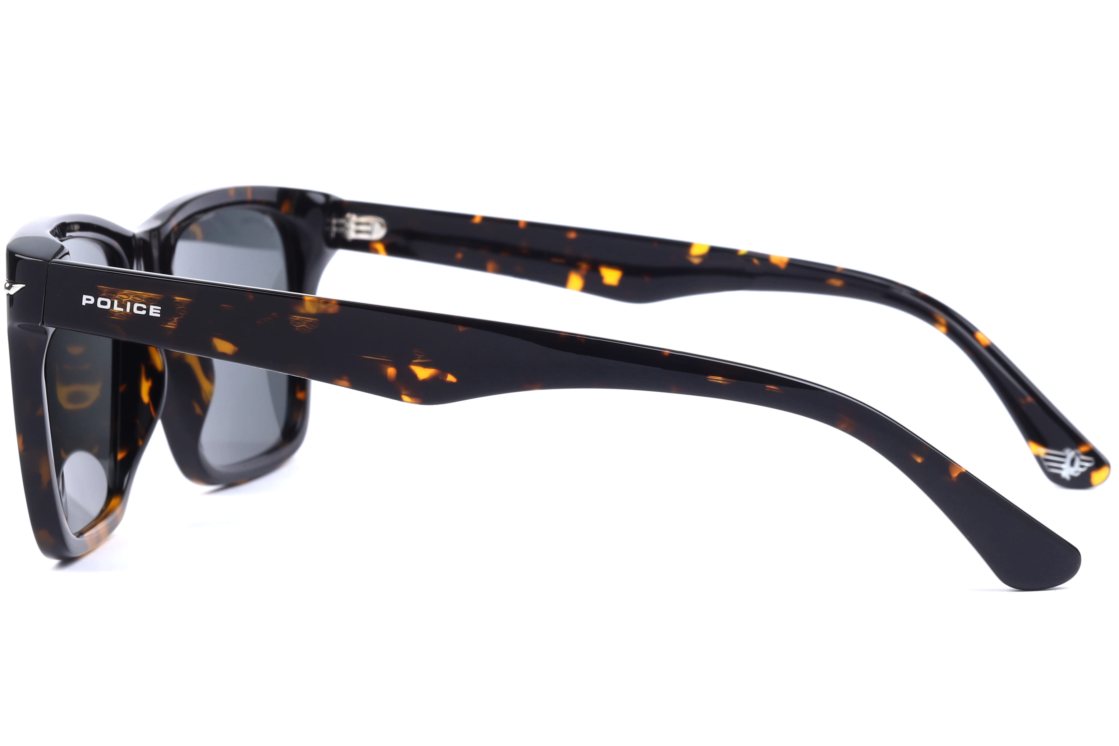 Police SPLN35K Sunglass Havana Male Full Shell Sunglass — Havana frame — view 3