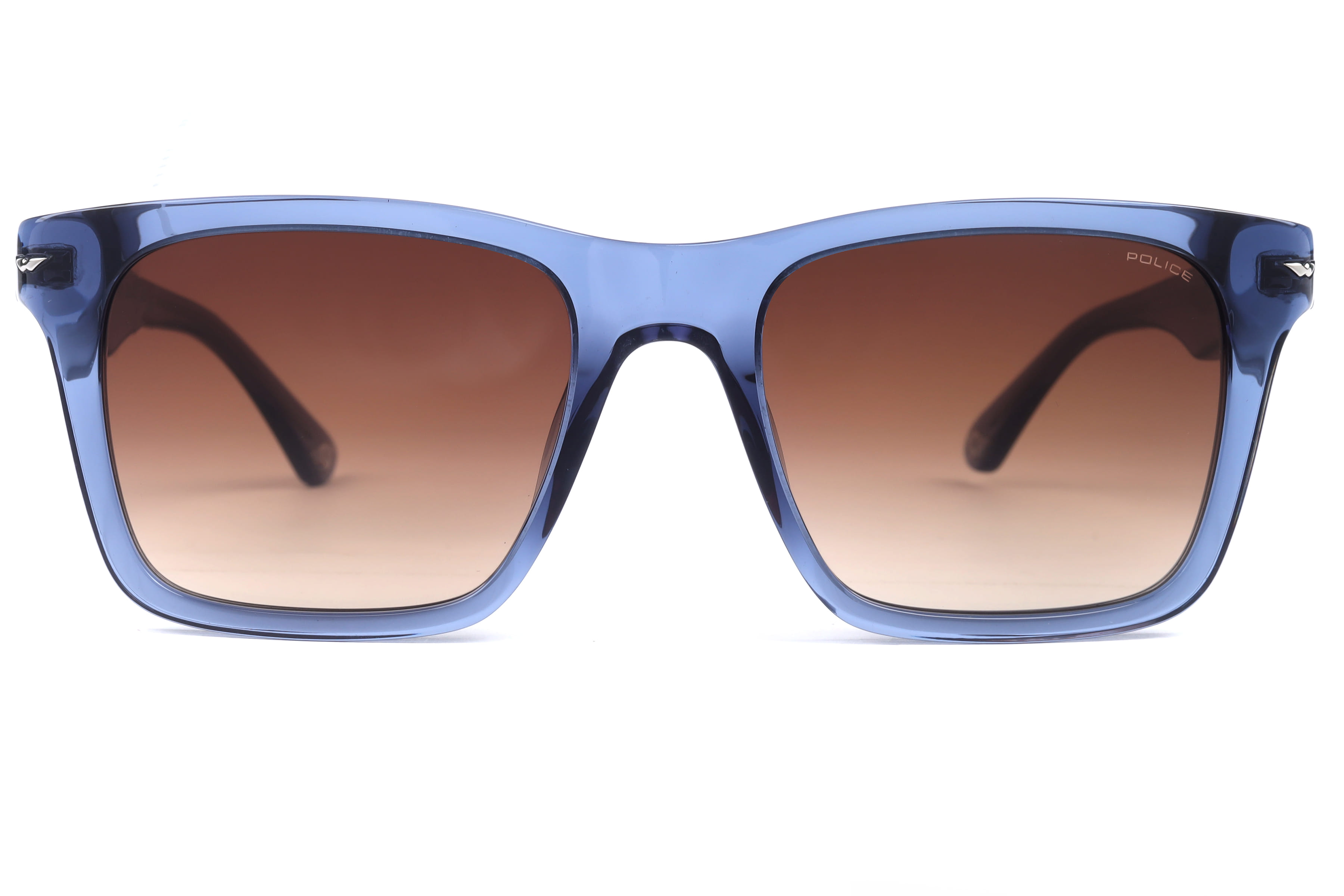 Police SPLN35K Sunglass Transparent Blue Male Full Shell Sunglass — view 2