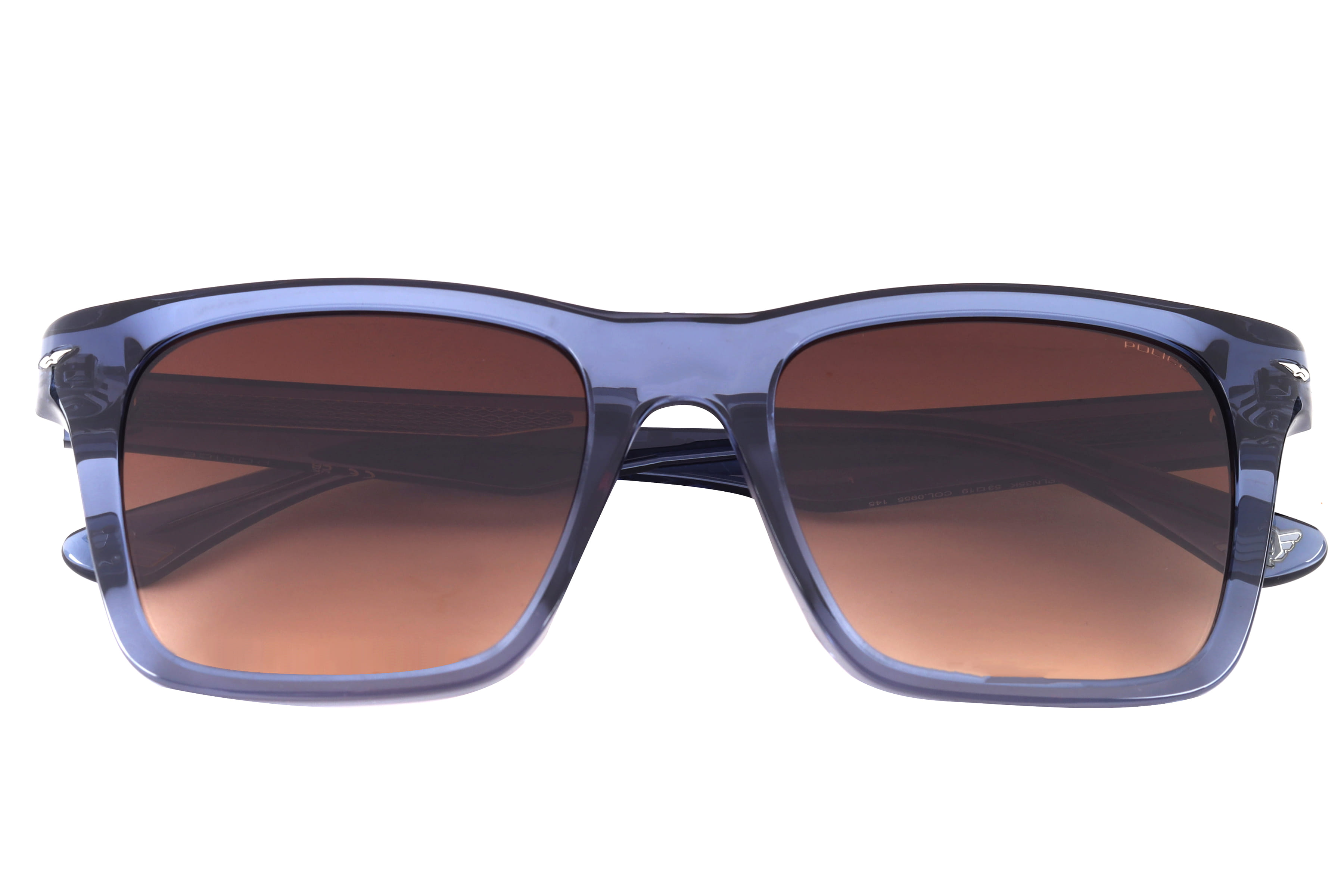 Police SPLN35K Sunglass Transparent Blue Male Full Shell Sunglass — view 4