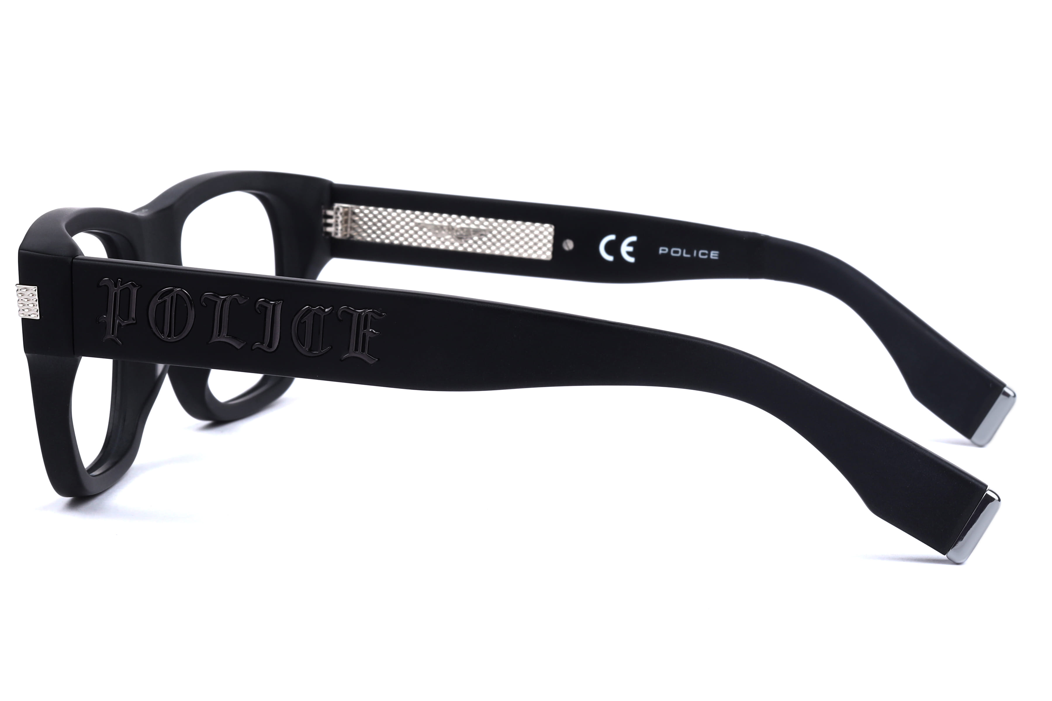 Police VPLP19K Frame Matt Black Male Full Shell Frame — Matt Black frame — view 3