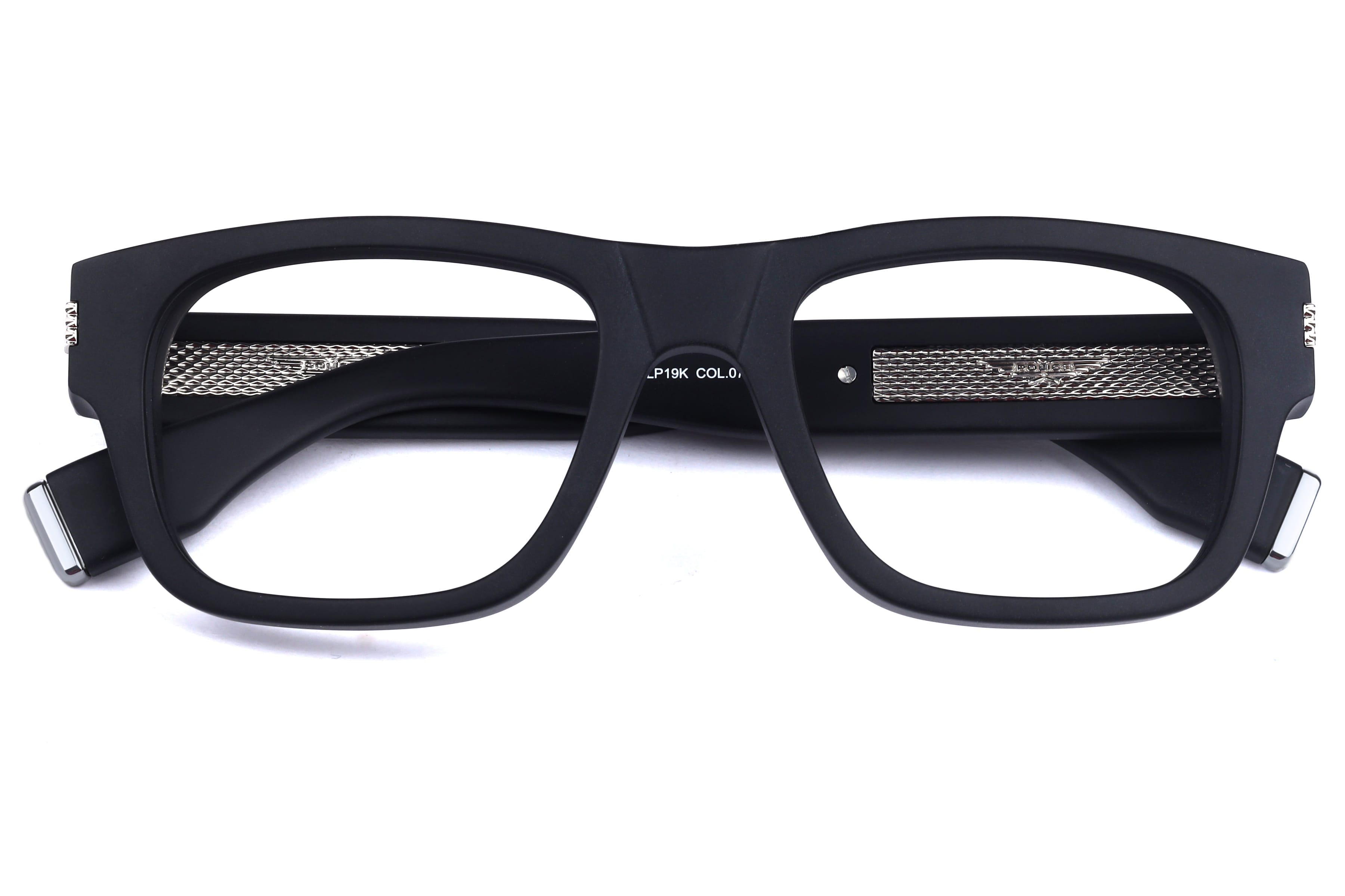 Police VPLP19K Frame Matt Black Male Full Shell Frame — Matt Black frame — view 4