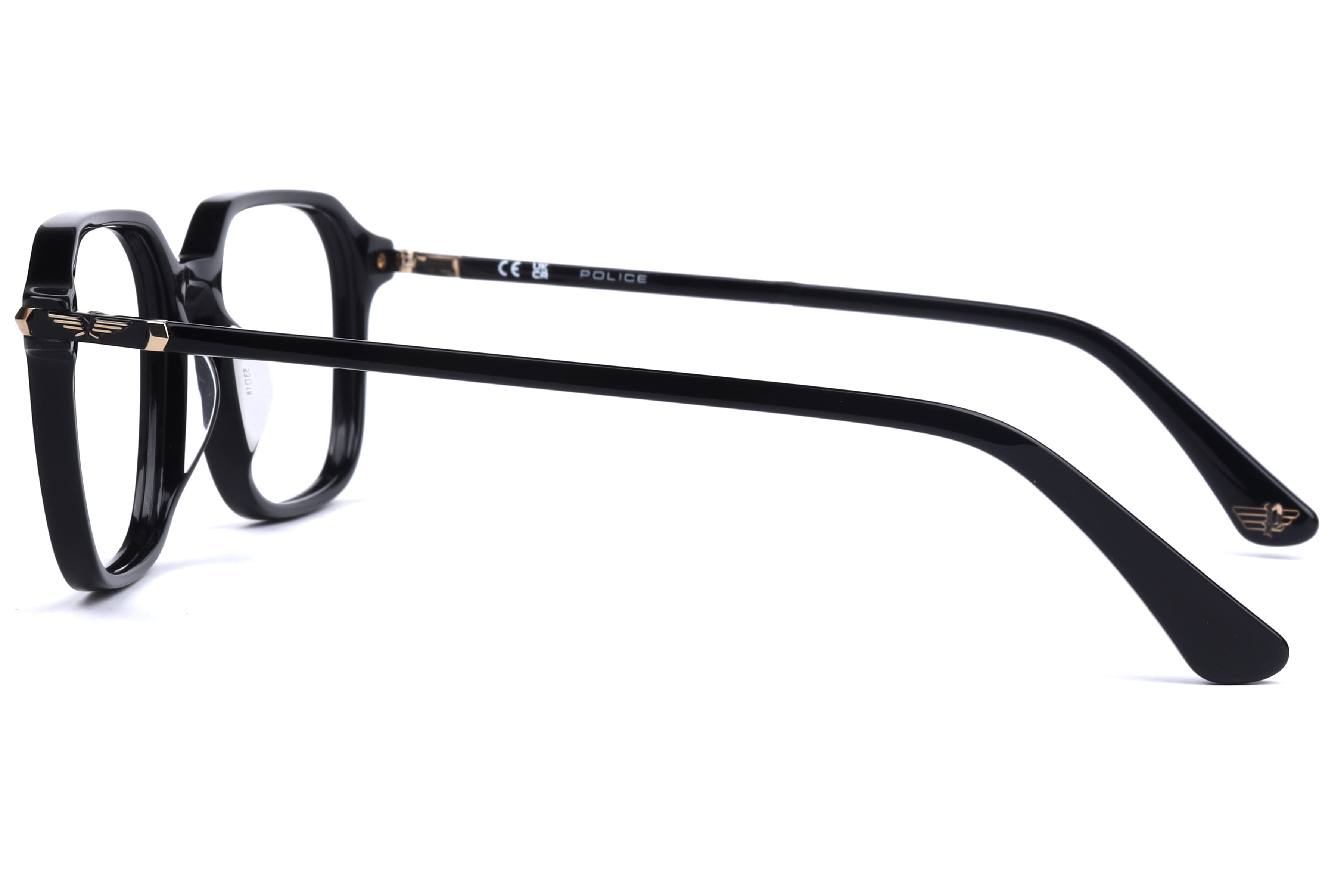 Police VPLP13K Frame Black Male Full Shell Frame — Black frame — view 3