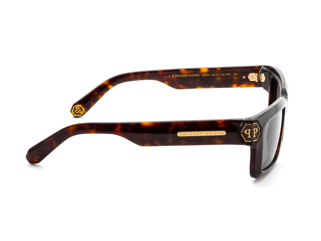 Philipp Plein SPP044 Sunglass Tortoise Male Full Shell Sunglass — Tortoise frame — view 3