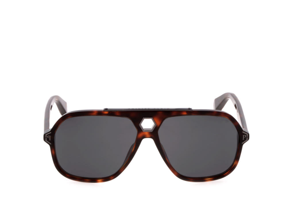 Philipp Plein SPP004 Sunglass Tortoise Male Full Shell — Tortoise frame