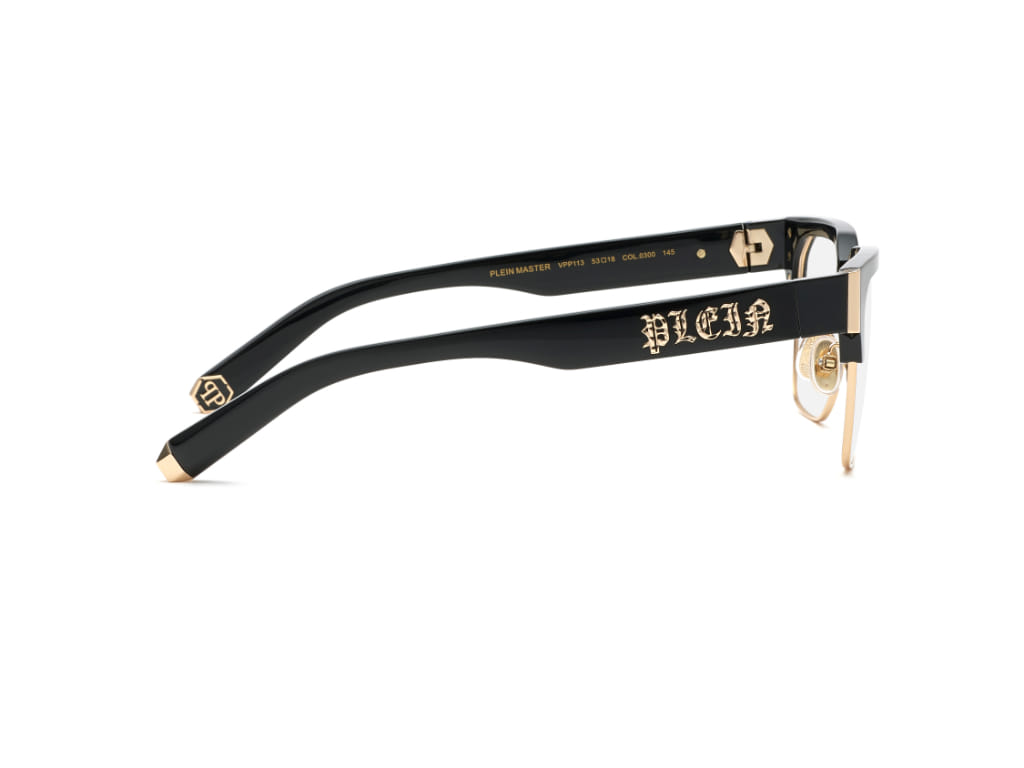 Philippe Philipp Plein VPP113 Frame Gold Male Full Shell Frame — Gold frame — view 3