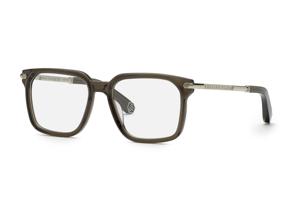 Philippe Philipp Plein VPP117 Frame Grey Male Full Metal Frame — Grey frame — view 1