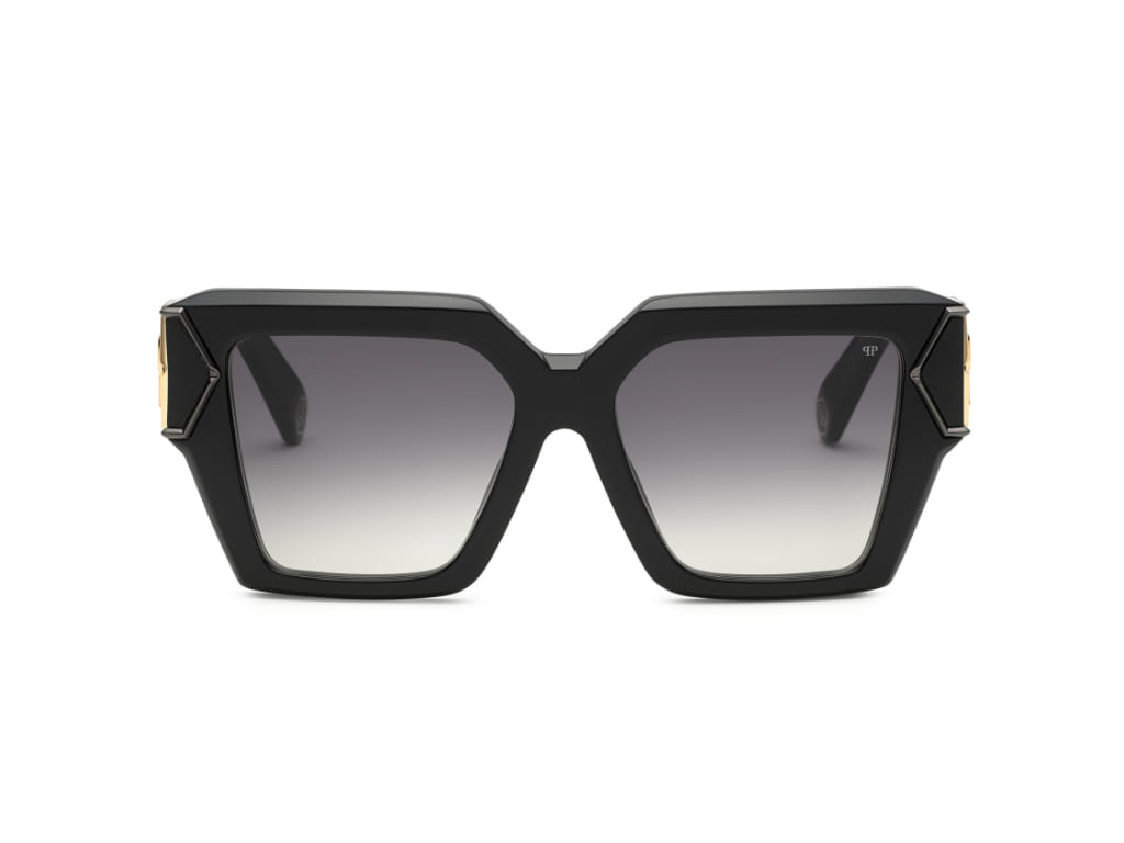 Philipp Plein SPP135 Sunglass Black Female Full Shell — Black frame