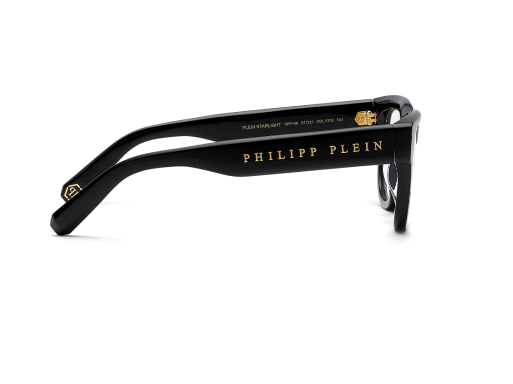 Philippe Philipp Plein VPP146 Frame Black Male Full Shell Frame — Black frame — view 3