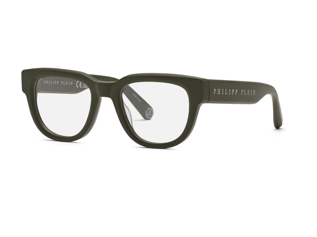 Philippe Philipp Plein VPP146M Frame Green Male Full Shell Frame — Green frame — view 1