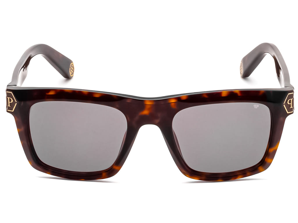 Philipp Plein SPP043 Sunglass Tortoise Male Full Shell Sunglass — Tortoise frame — view 2