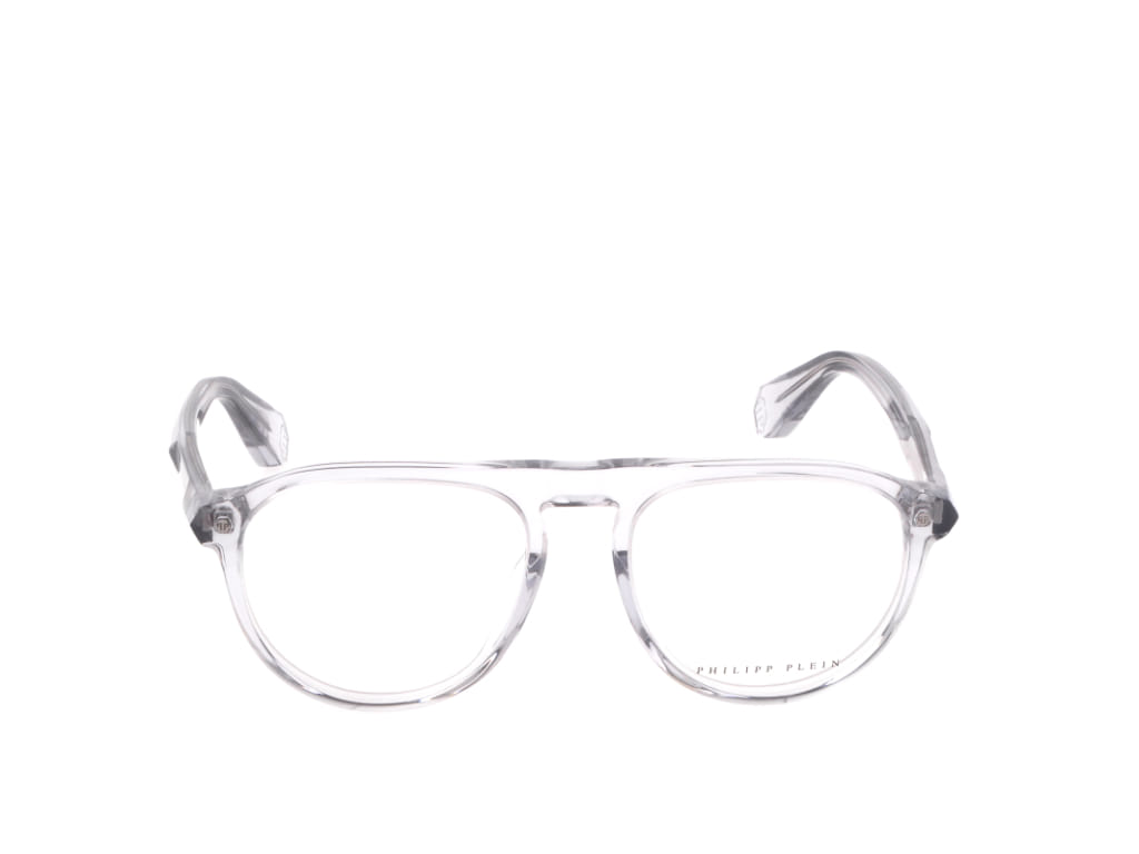 Philippe Philipp Plein VPP016 Frame Transparent Male Full Shell Frame — Transparent frame — view 2