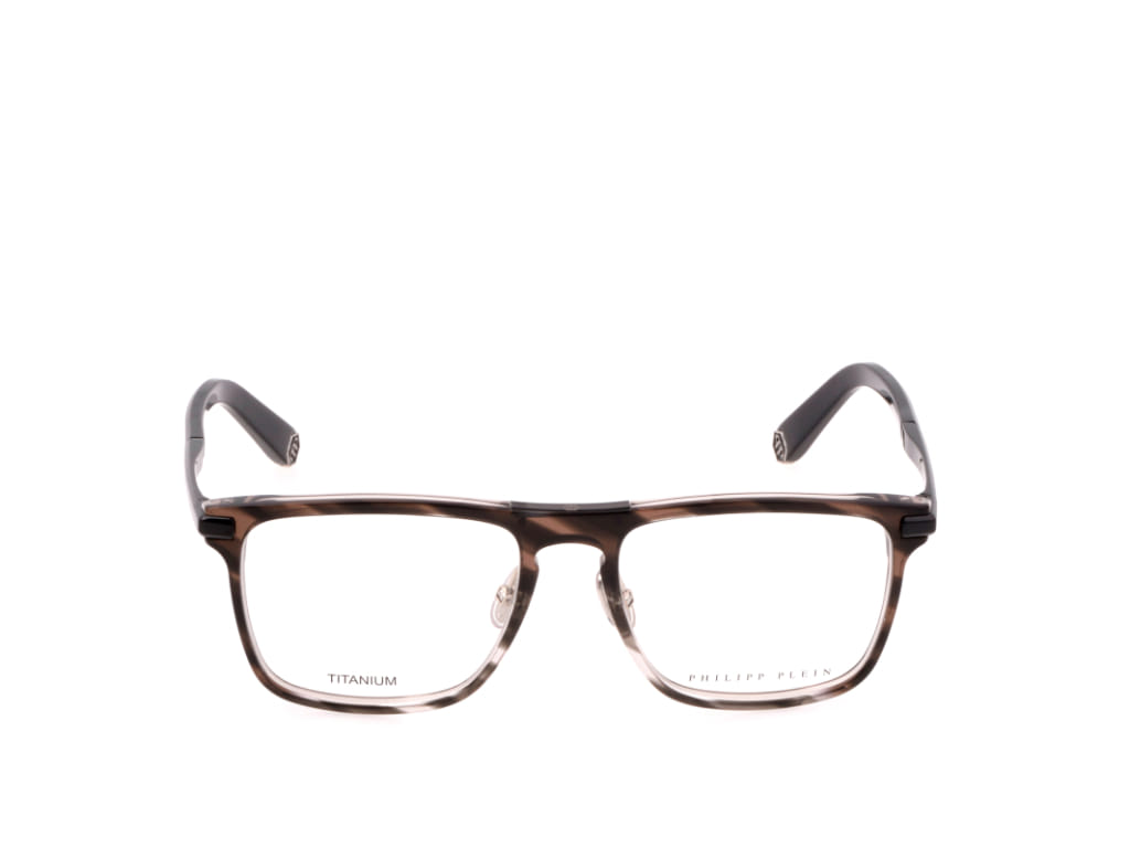 Philippe Philipp Plein VPP019 Frame Tortoise Male Full Metal Frame — Tortoise frame — view 2