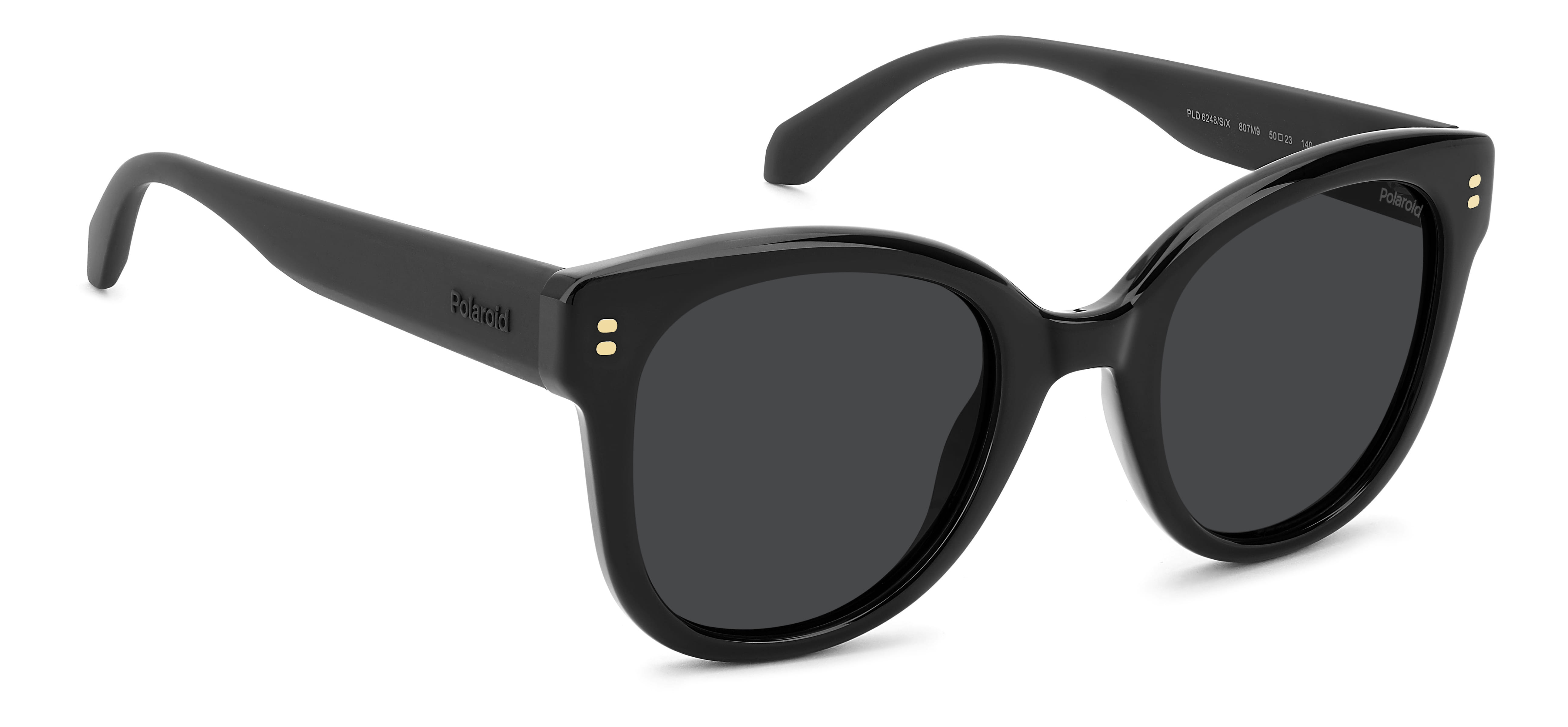 POLAROID PLD 6248/S/X 807M9 105 CAT.3 PLD 6248/S/X Sunglass Sunglass — Black frame — view 2