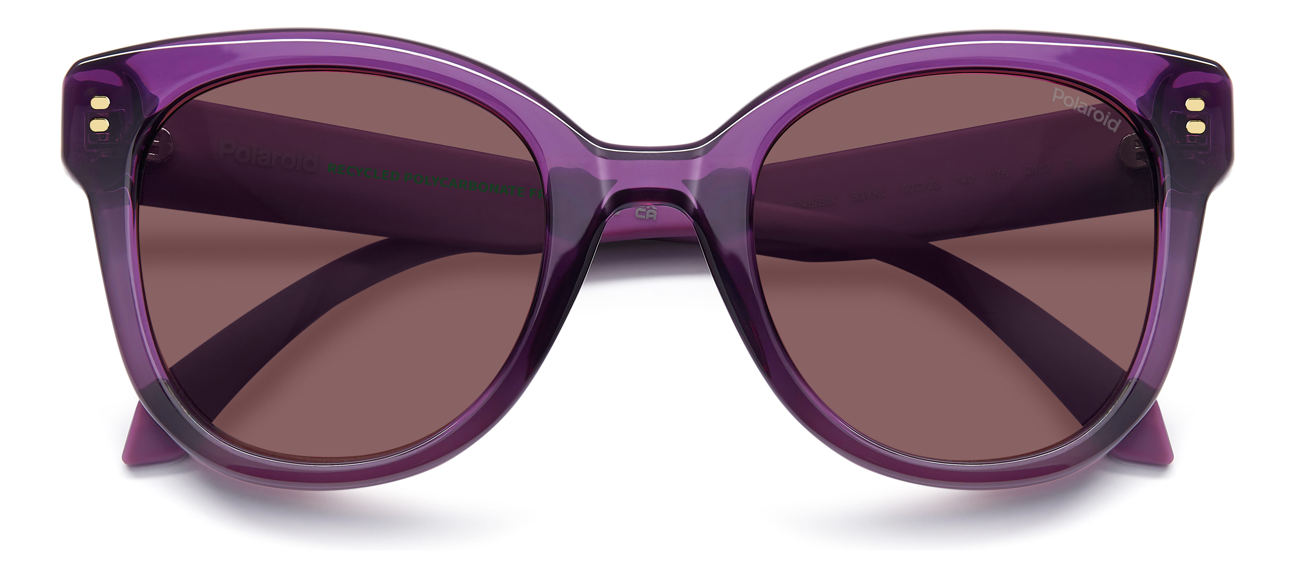 POLAROID PLD 6248/S/X B3VKL 075 CAT.3 PLD 6248/S/X Sunglass Sunglass — Transparent Violet frame — view 4