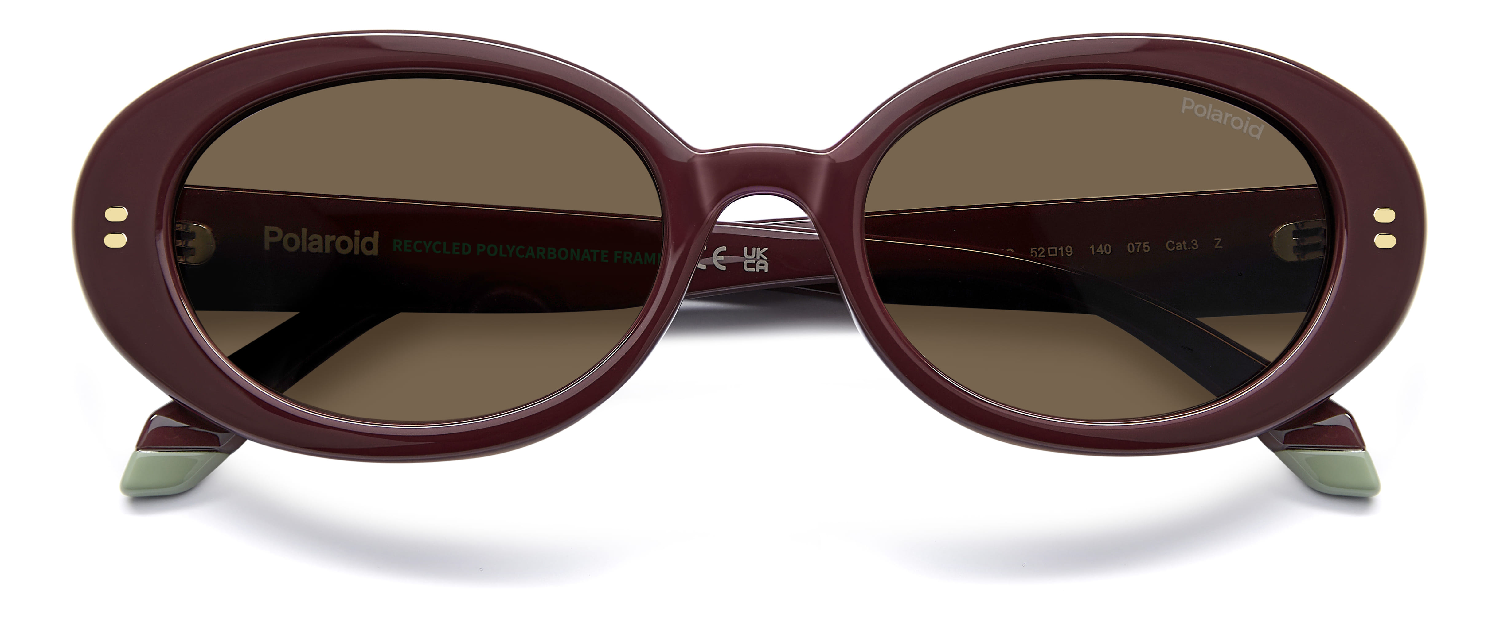 POLAROID PLD 6253/S/X LHFSP 125 CAT.3 PLD 6253/S/X Sunglass Sunglass — Burgundy frame — view 4