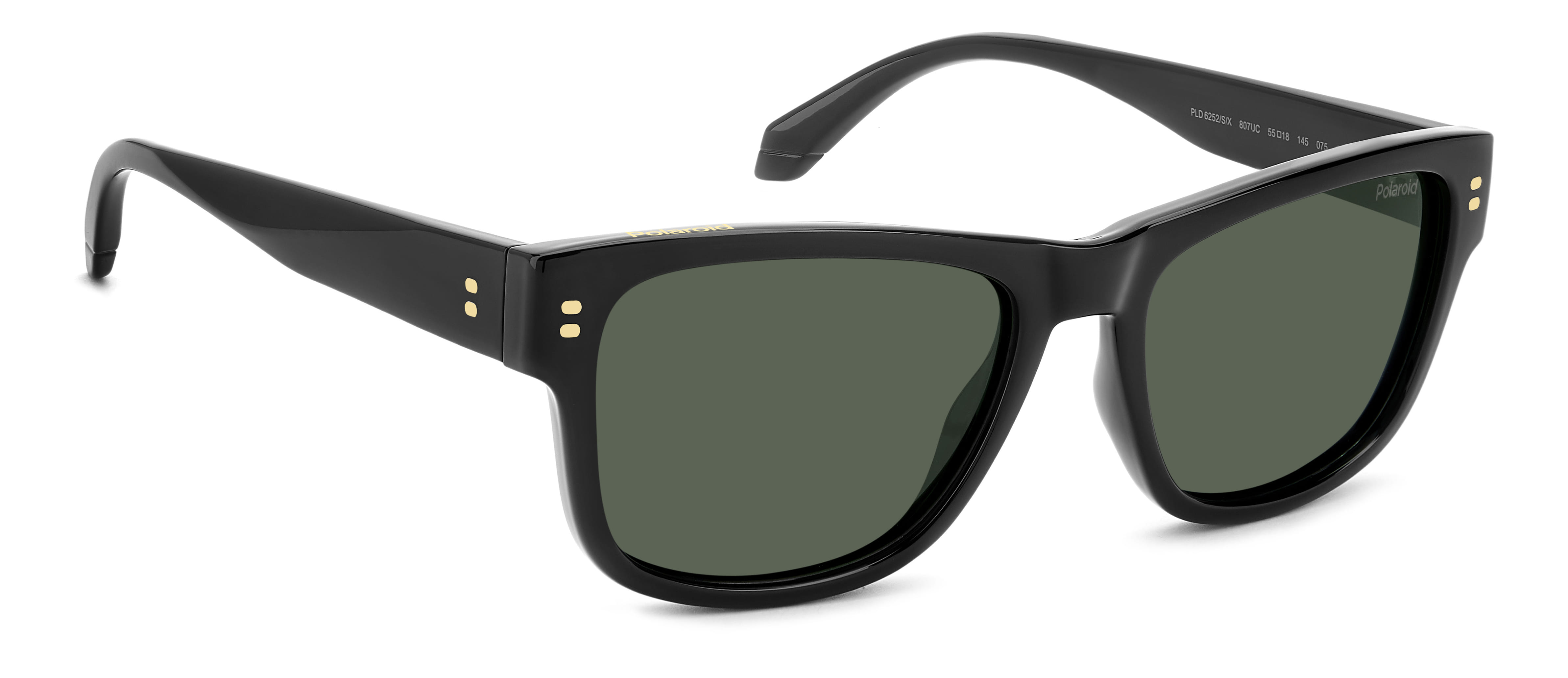 POLAROID PLD 6252/S/X 807UC 095 CAT.3 PLD 6252/S/X Sunglass Sunglass — Black frame — view 2
