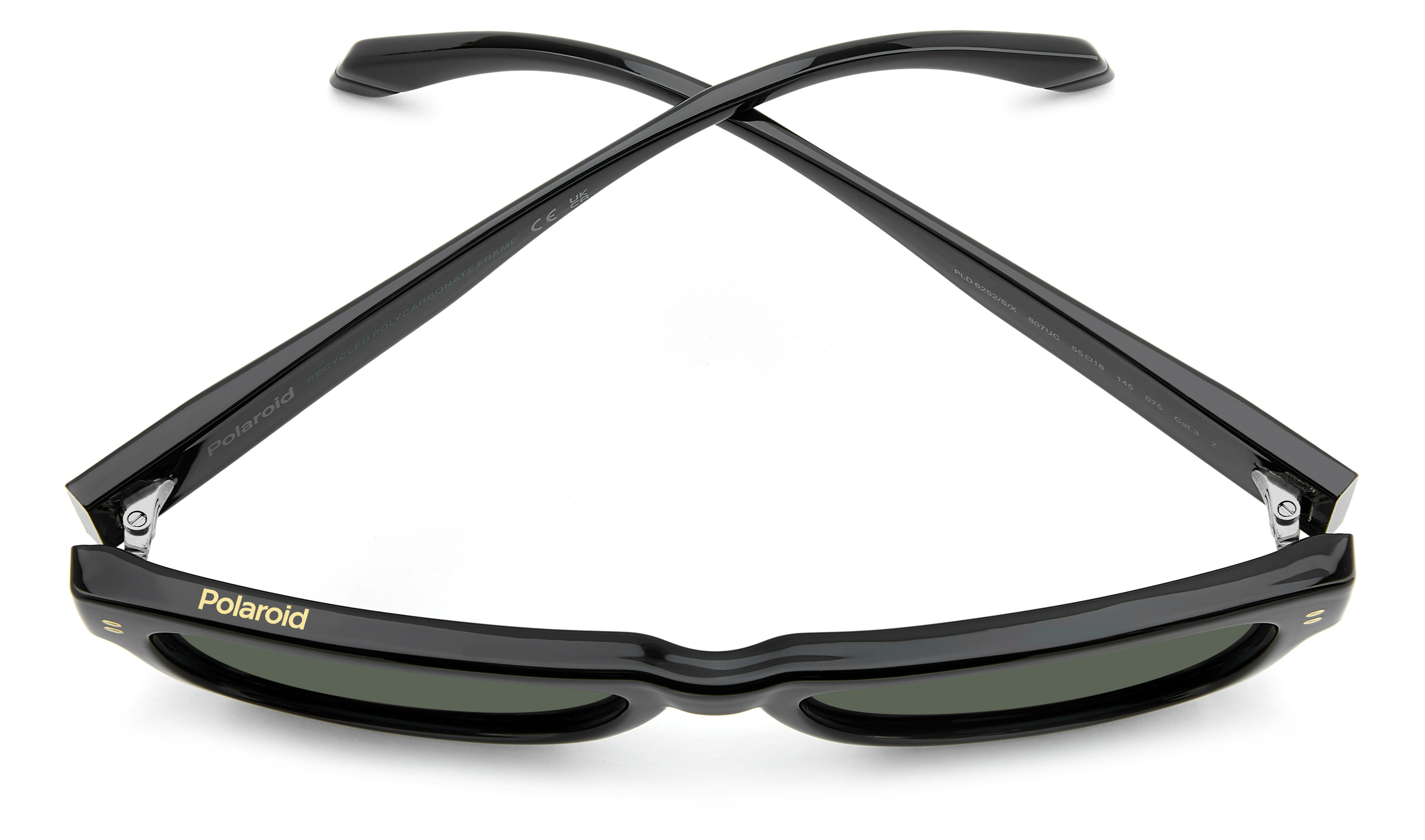 POLAROID PLD 6252/S/X 807UC 095 CAT.3 PLD 6252/S/X Sunglass Sunglass — Black frame — view 5
