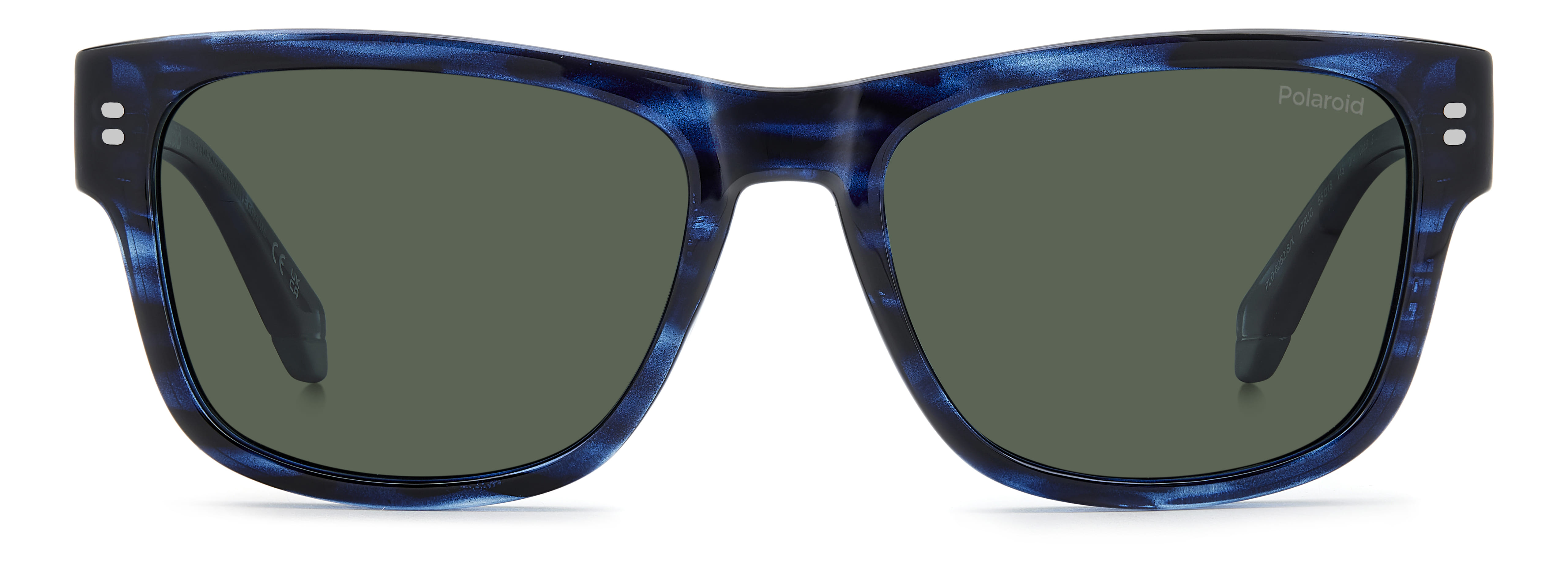 POLAROID PLD 6252/S/X IPRUC 085 CAT.3 PLD 6252/S/X Sunglass Sunglass — Blue Havana frame — view 3