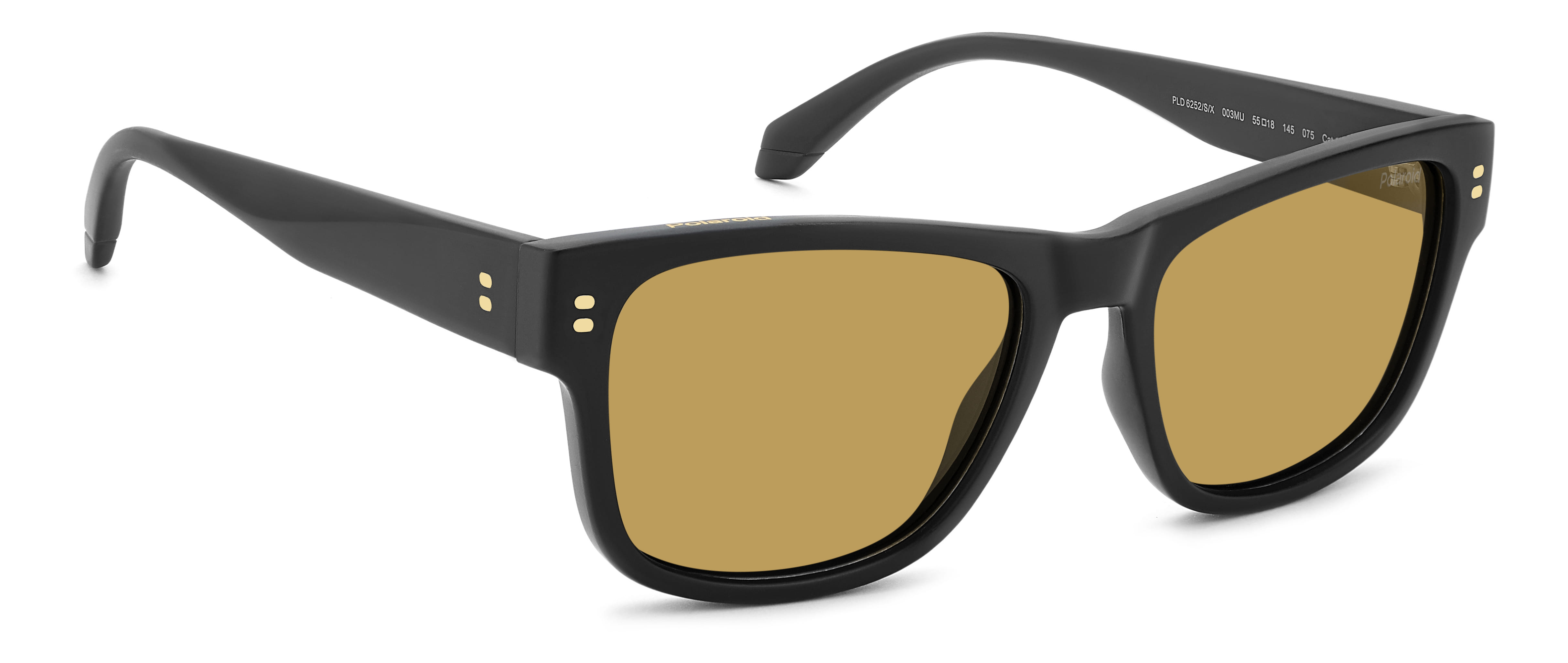 POLAROID PLD 6252/S/X 003MU 105 CAT.2 PLD 6252/S/X Sunglass Sunglass — Matt Black frame — view 2