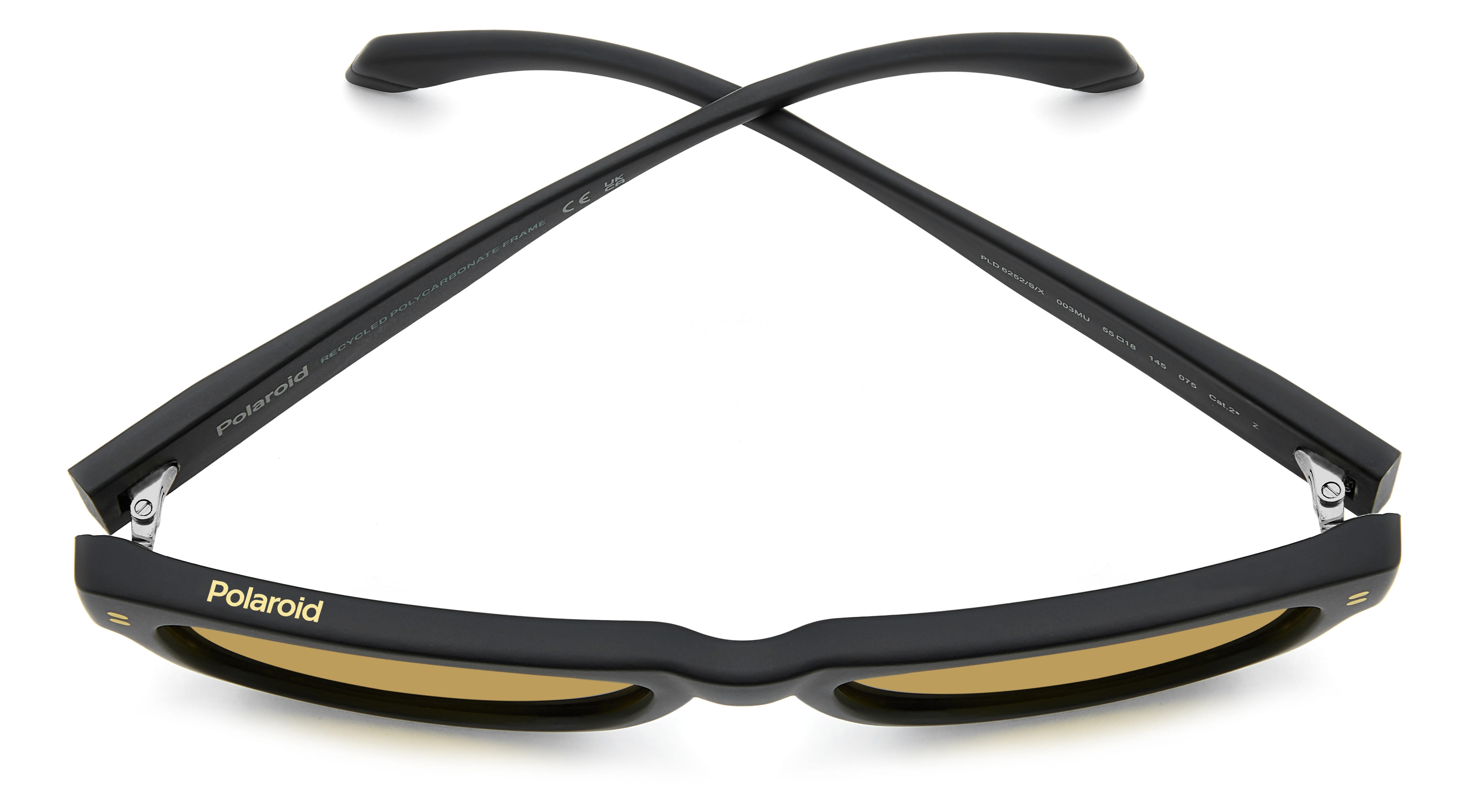 POLAROID PLD 6252/S/X 003MU 105 CAT.2 PLD 6252/S/X Sunglass Sunglass — Matt Black frame — view 5
