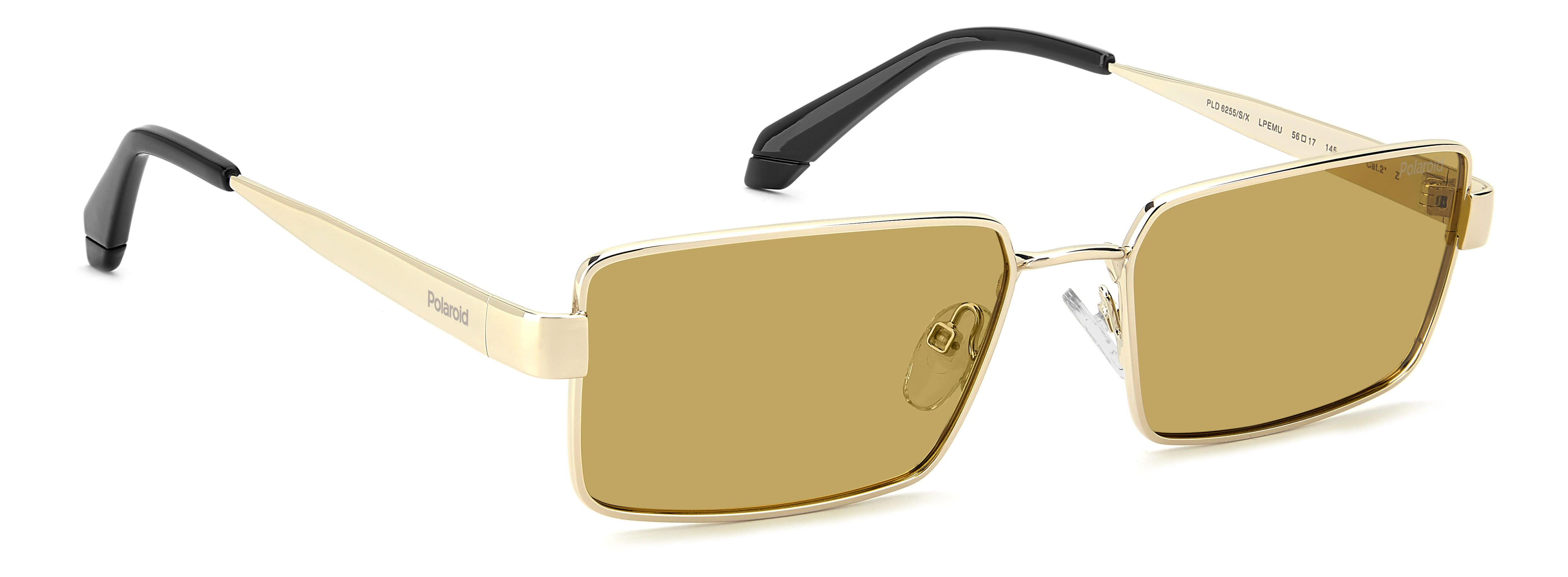 POLAROID PLD 6255/S/X LPEMU 085 CAT.2 PLD 6255/S/X Sunglass Sunglass — Gold frame — view 2