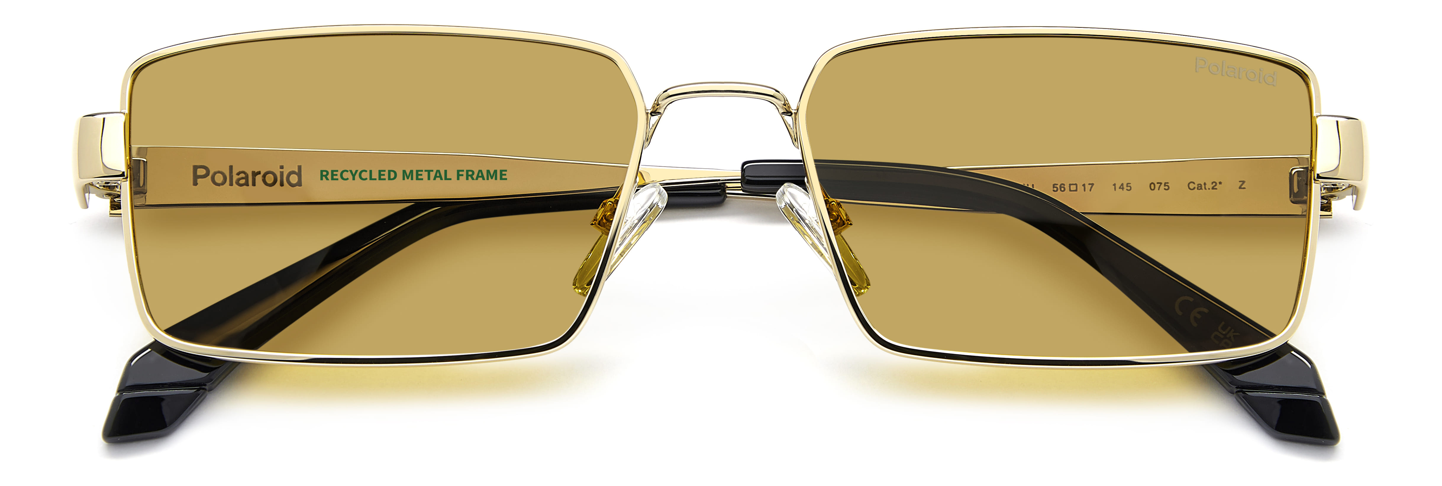 POLAROID PLD 6255/S/X LPEMU 085 CAT.2 PLD 6255/S/X Sunglass Sunglass — Gold frame — view 4