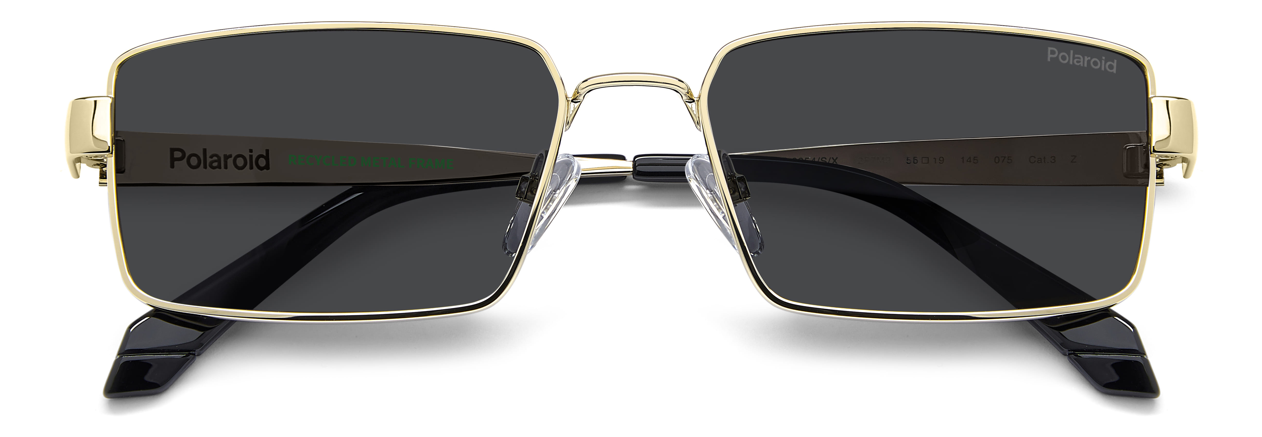 POLAROID PLD 6255/S/X 2F7M9 125 CAT.3 PLD 6255/S/X Sunglass Sunglass — Gold frame — view 4