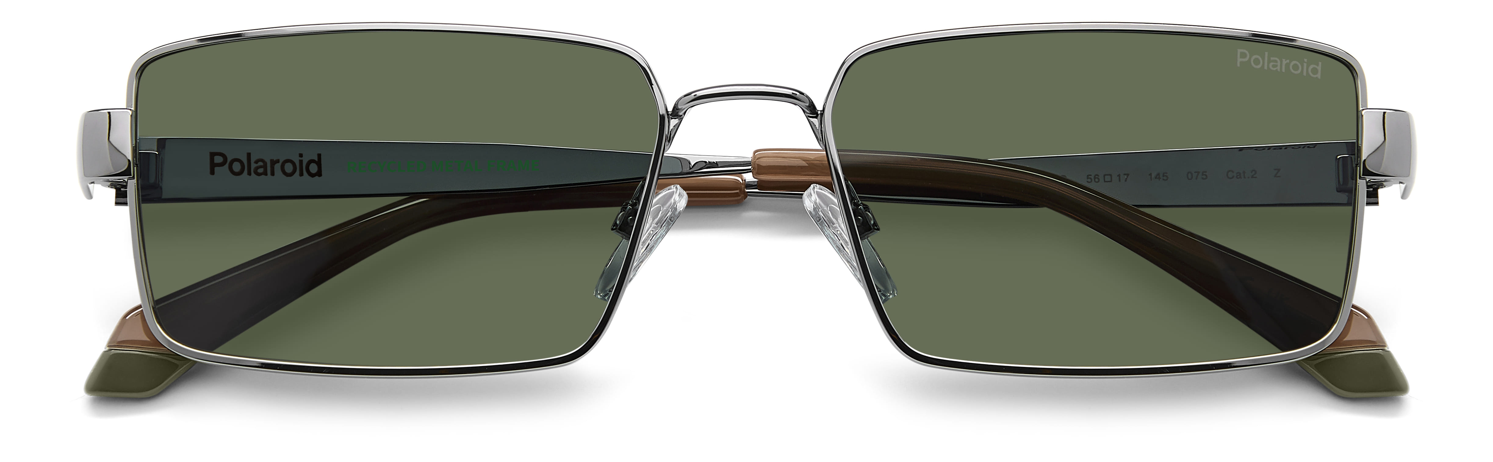POLAROID PLD 6255/S/X 6LBUC 125 CAT.2 PLD 6255/S/X Sunglass Sunglass — Gun Metal frame — view 4