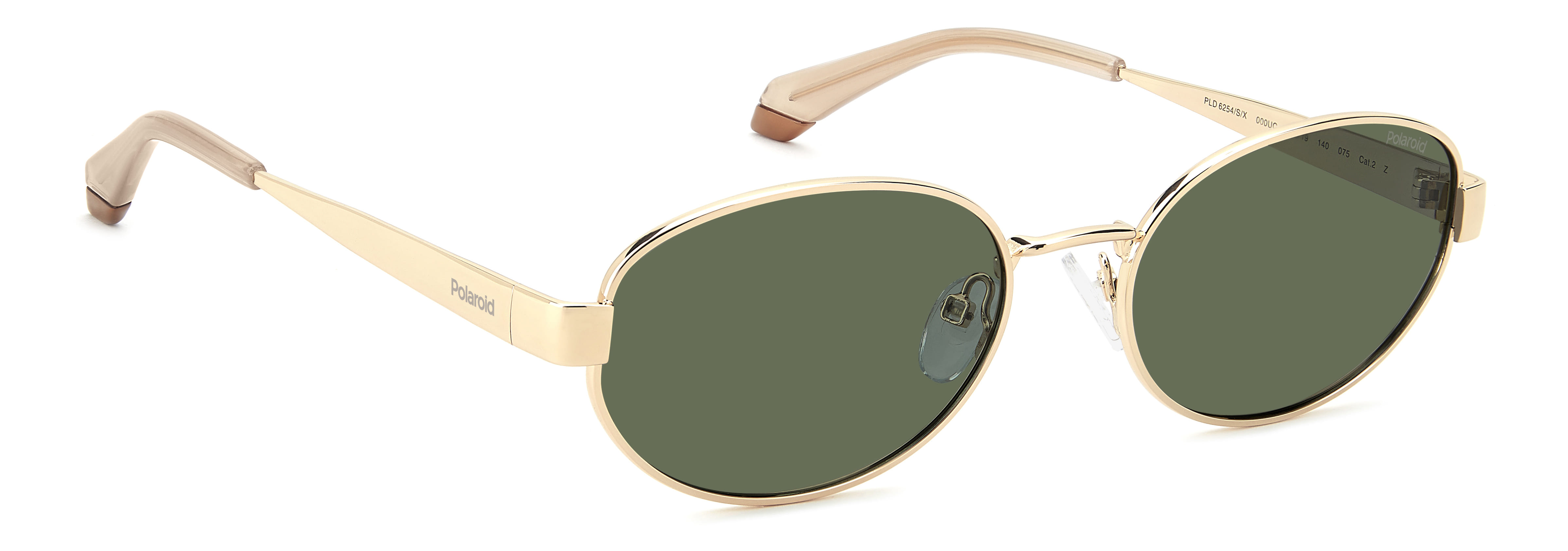 POLAROID PLD 6254/S/X 000UC 125 CAT.2 PLD 6254/S/X Sunglass Sunglass — Gold frame — view 2