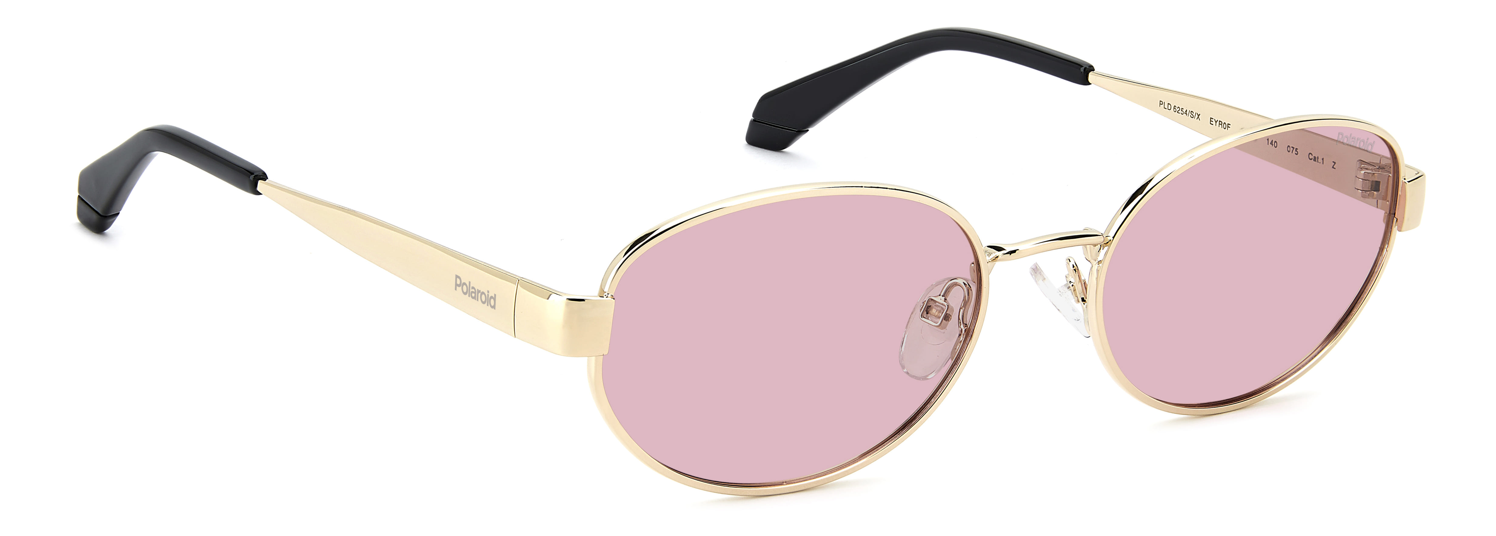 POLAROID PLD 6254/S/X EYROF 125 CAT.1 PLD 6254/S/X Sunglass Sunglass — Gold frame — view 2