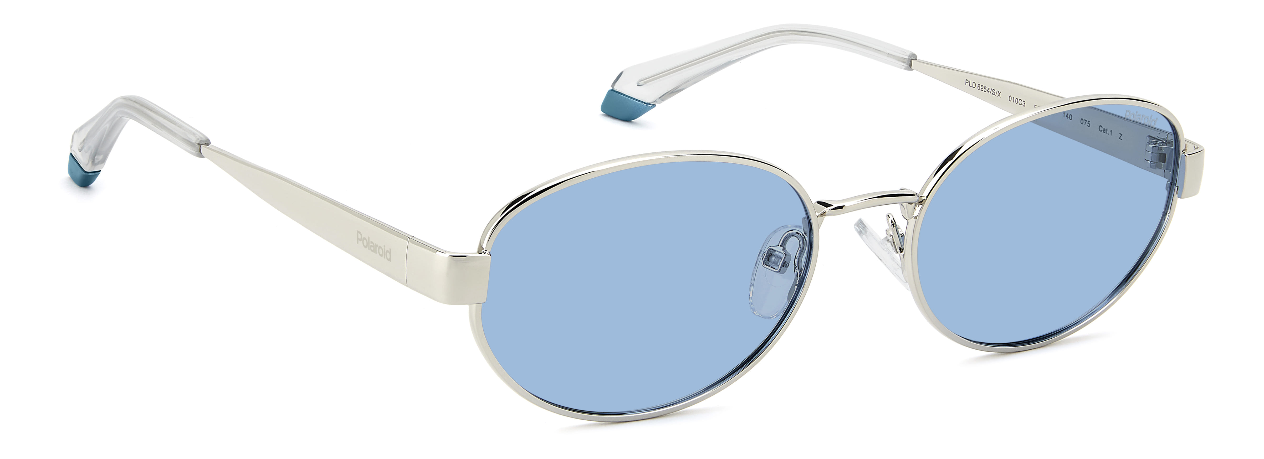 POLAROID PLD 6254/S/X 010C3 105 CAT.1 PLD 6254/S/X Sunglass Sunglass — Silver frame — view 2