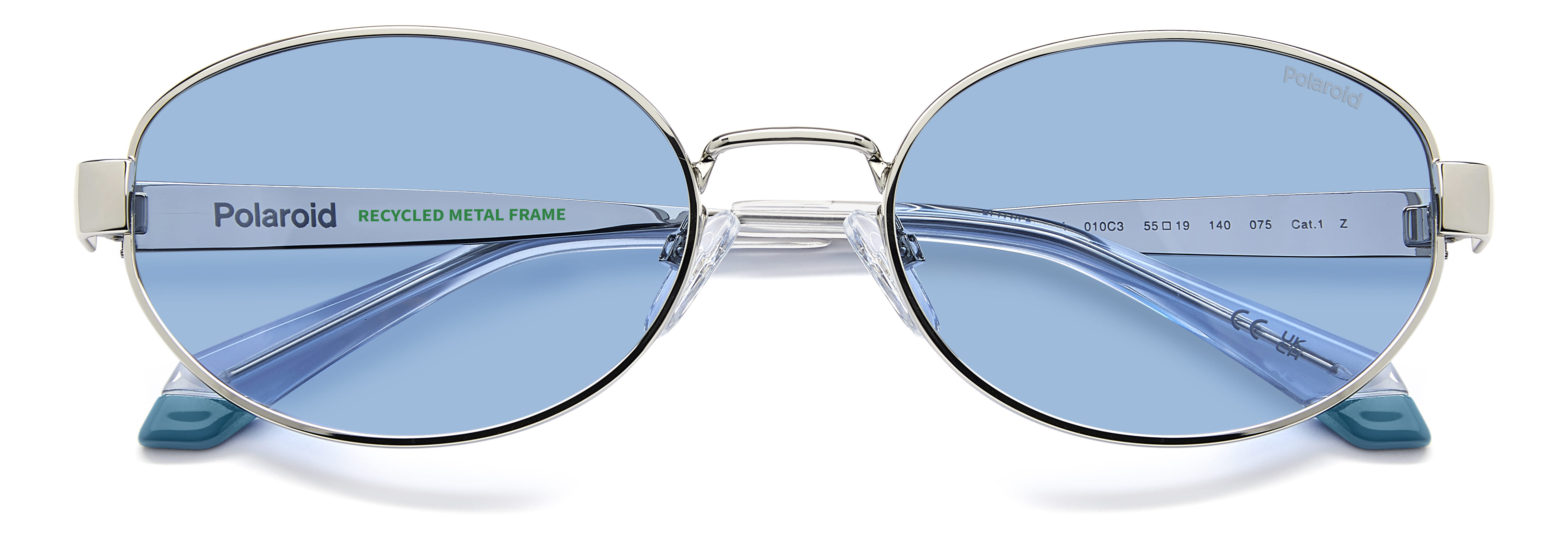 POLAROID PLD 6254/S/X 010C3 105 CAT.1 PLD 6254/S/X Sunglass Sunglass — Silver frame — view 4