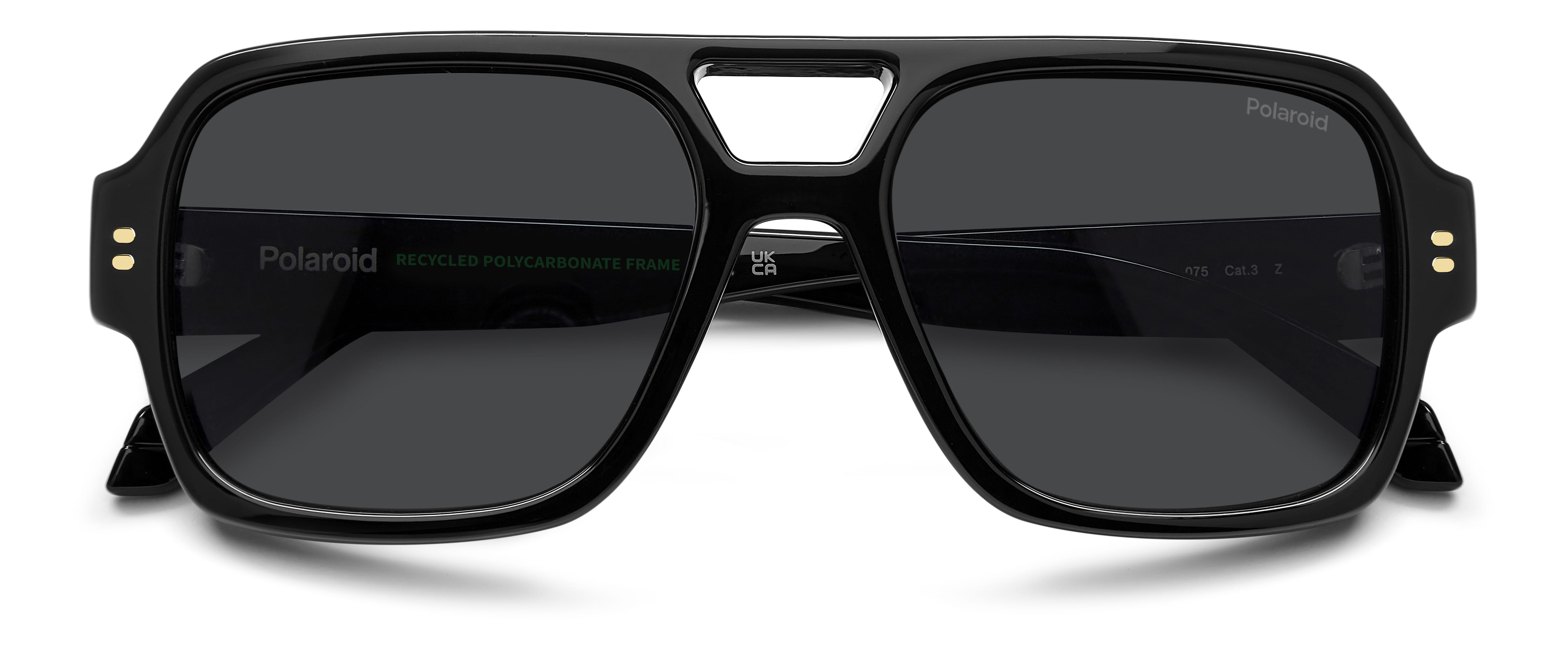 POLAROID PLD 6250/S/X 807M9 105 CAT.3 PLD 6250/S/X Sunglass Sunglass — Black frame — view 4