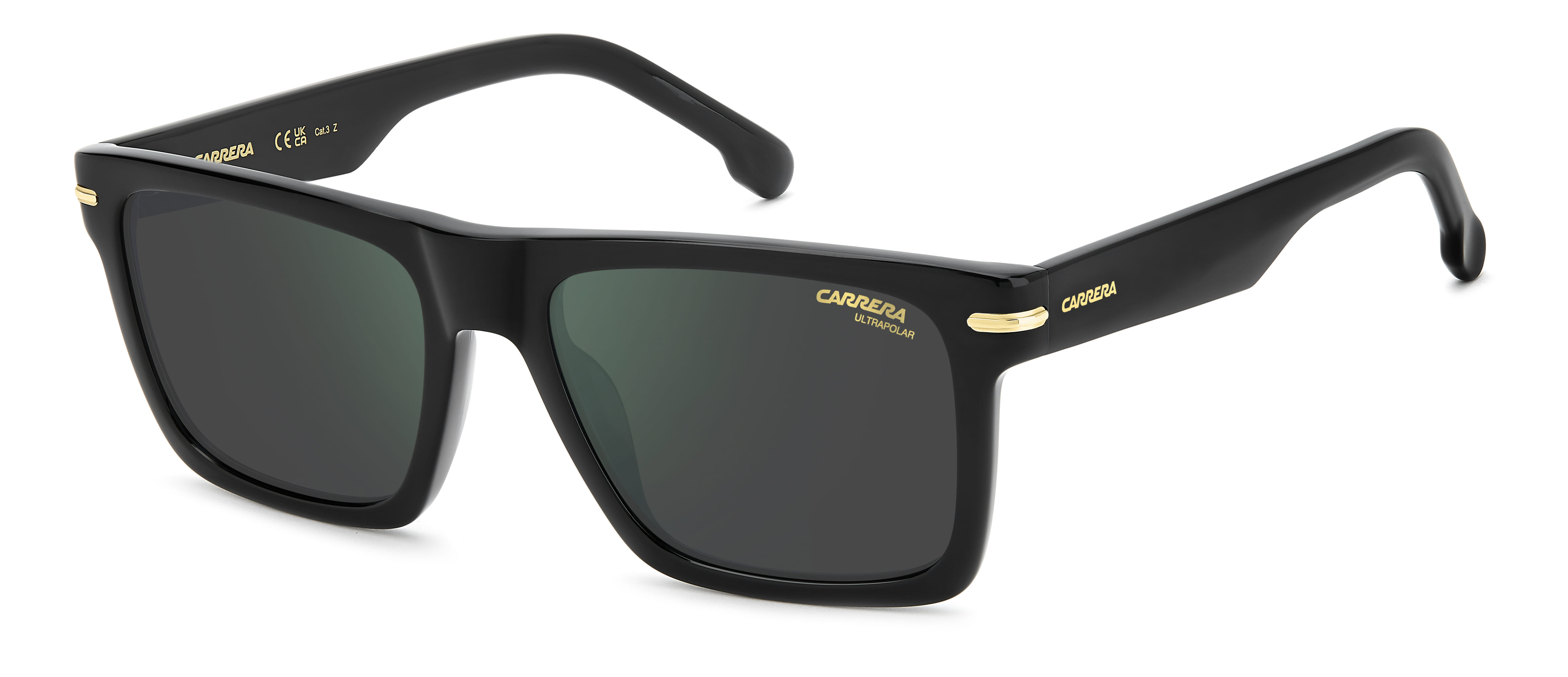 CARRERA 378/S 807Q3 POLARIZED CAT.3 378/S Sunglass Black Mal Sunglass — Black frame — view 1