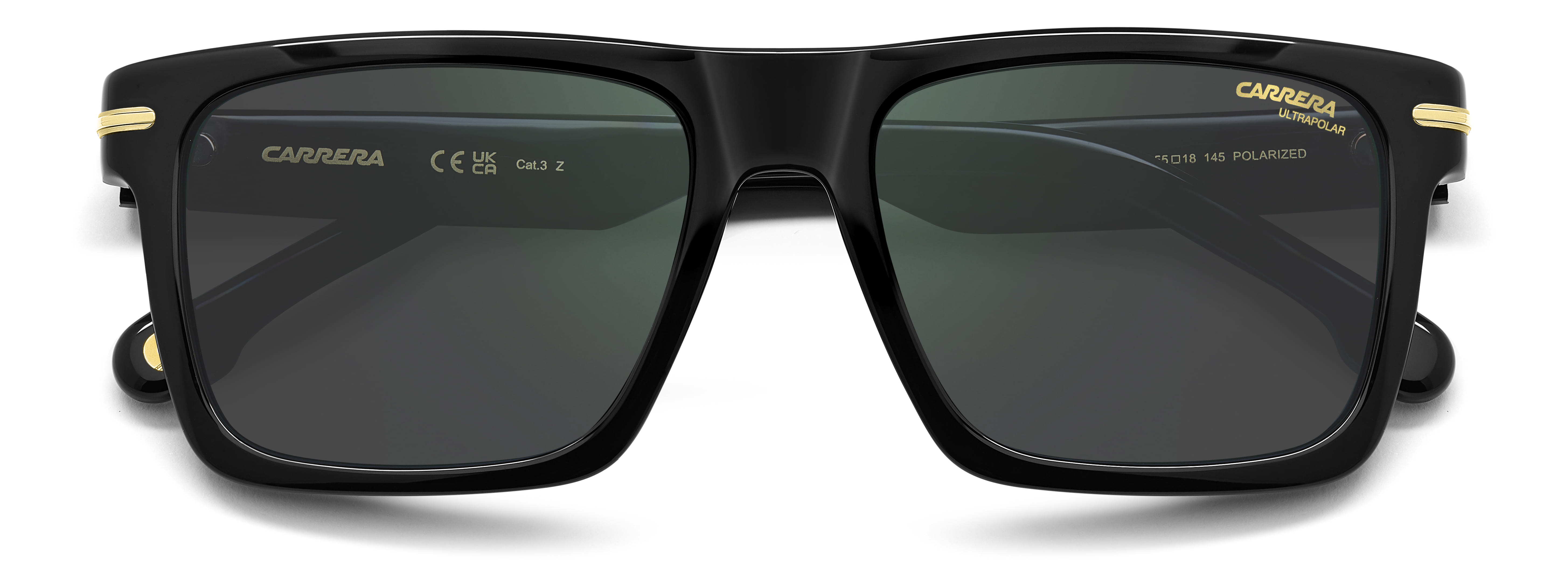 CARRERA 378/S 807Q3 POLARIZED CAT.3 378/S Sunglass Black Mal Sunglass — Black frame — view 4