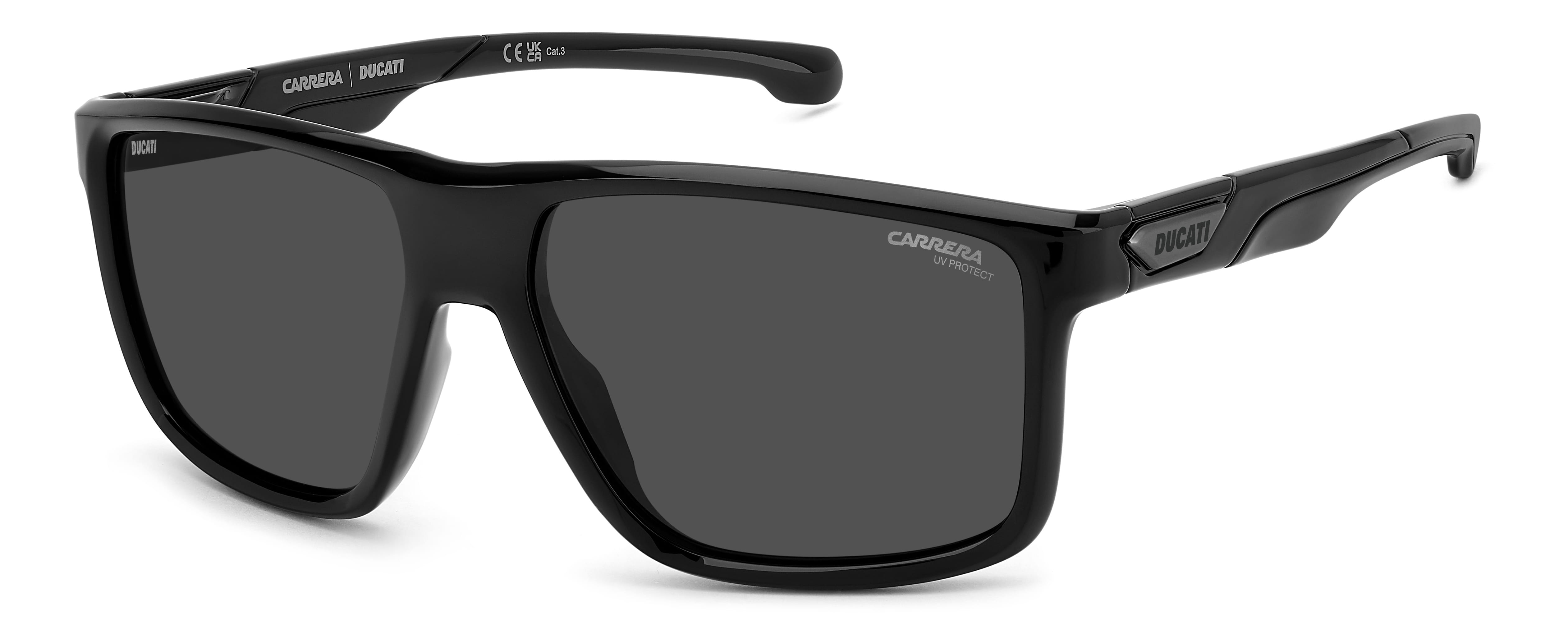 Carrera CARDUC 056/S Sunglass Black Male Full Shell Sunglass — Black frame — alternate view