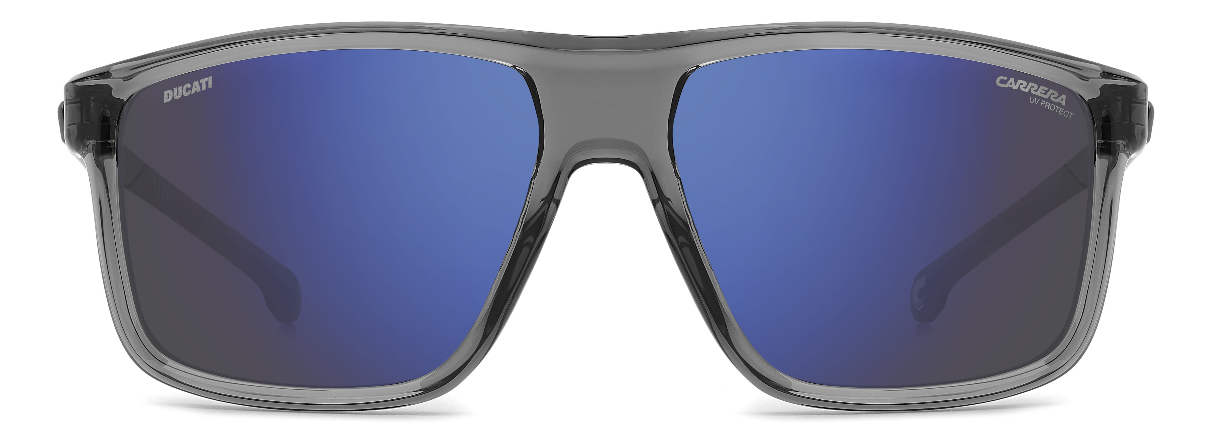 Carrera CARDUC 056/S Sunglass Transparent Grey Male Full She Sunglass — Transparent Grey frame