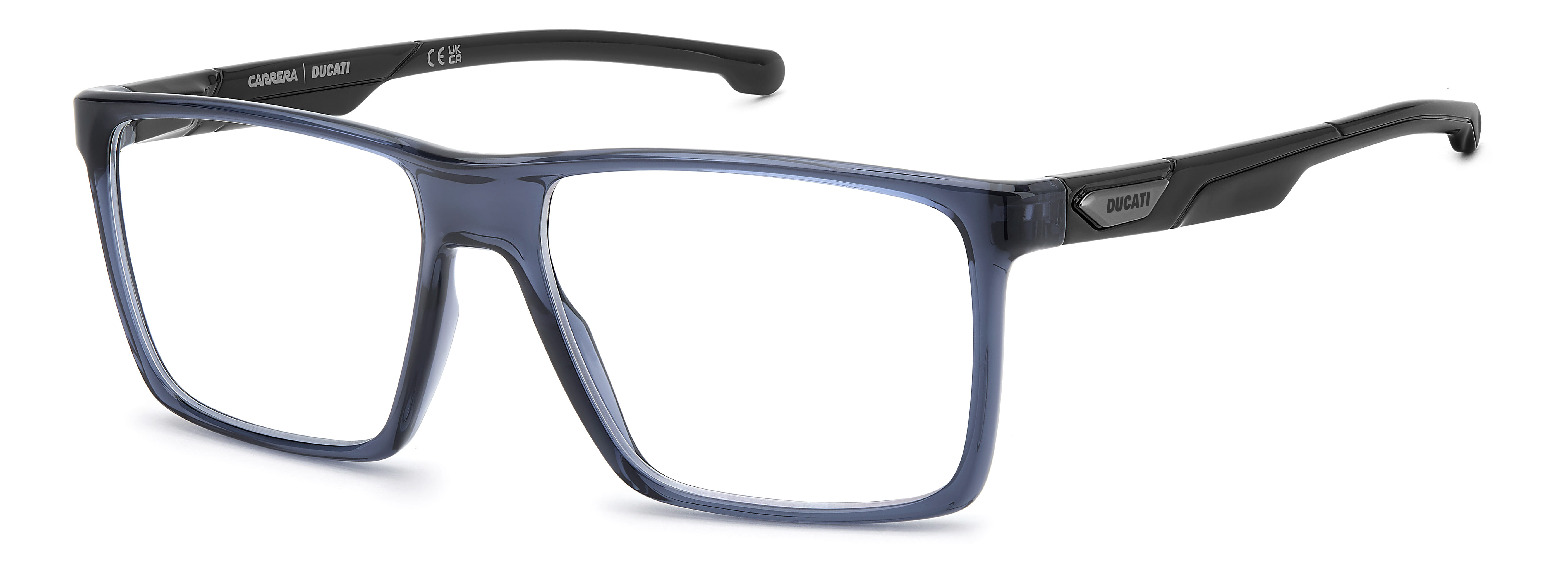 Carrera CARDUC 058 Frame Transparent Blue Male Full Shell — Transparent Blue frame