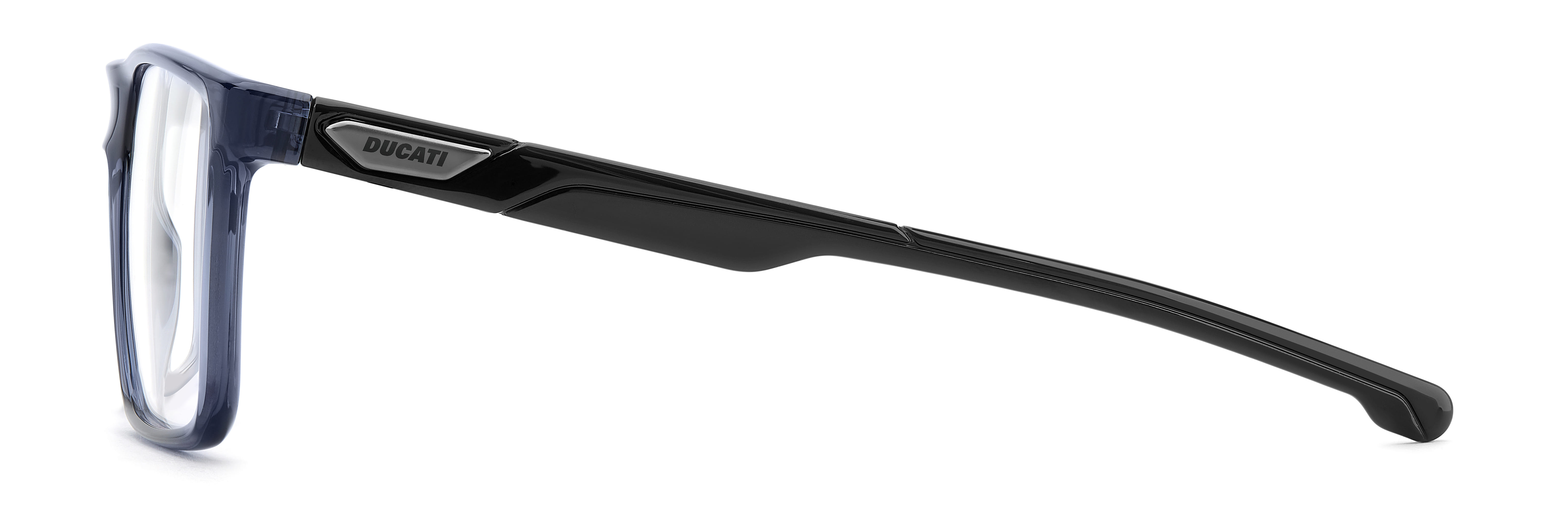 Carrera CARDUC 058 Frame Transparent Blue Male Full Shell Frame — Transparent Blue frame — view 3