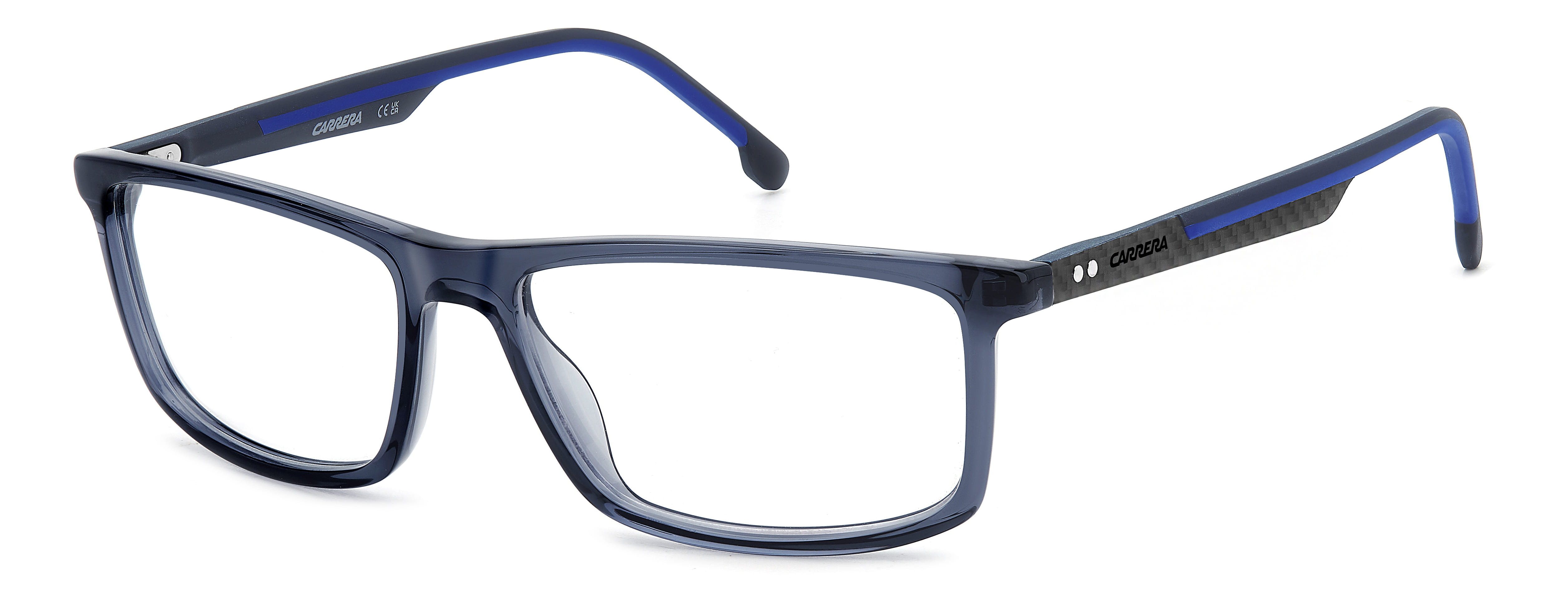 Carrera 8912 Frame Transparent Blue Male Full Carbon Fiber — Transparent Blue frame