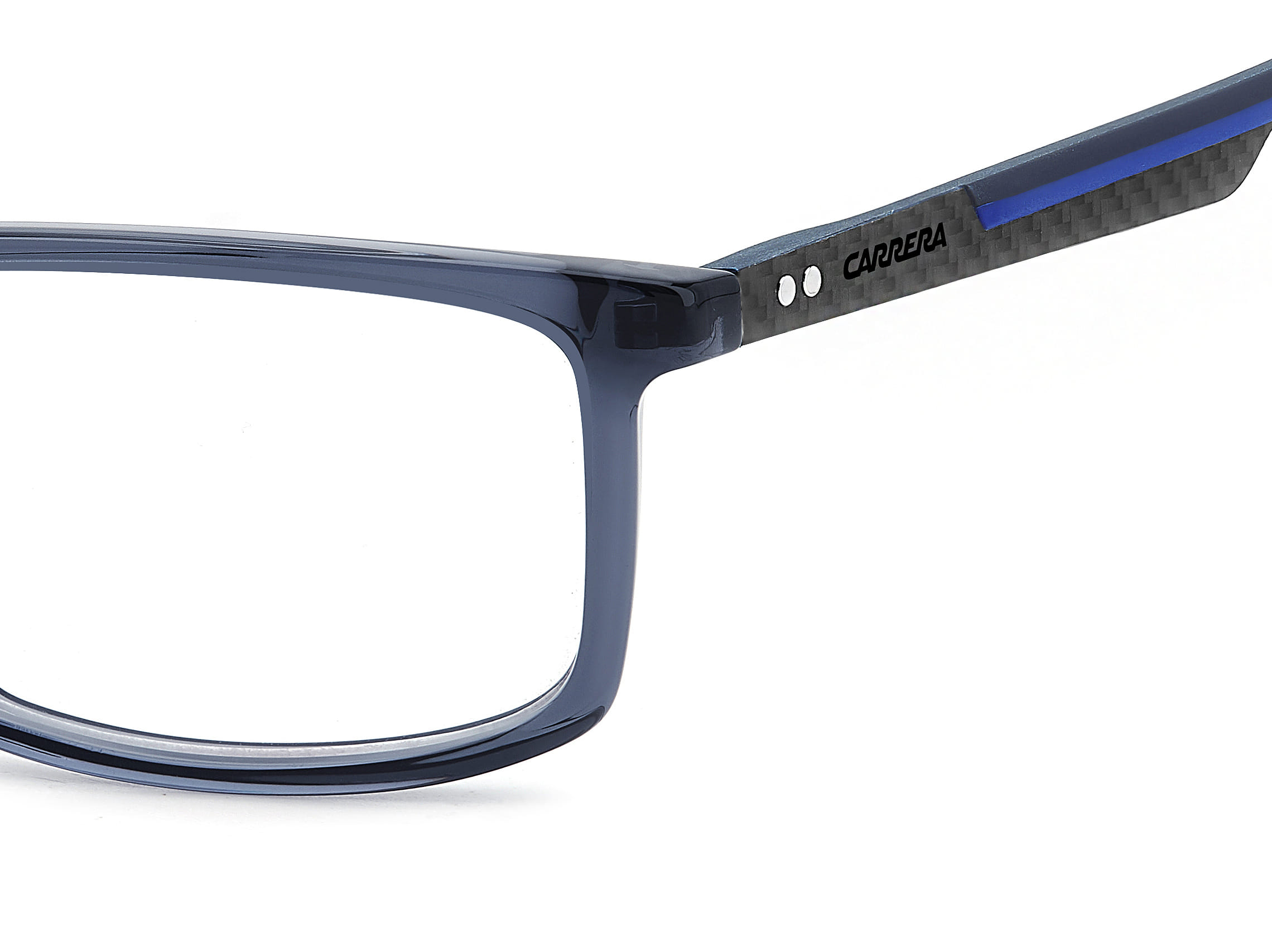 Carrera 8912 Frame Transparent Blue Male Full Carbon Fiber Frame — Transparent Blue frame — view 3